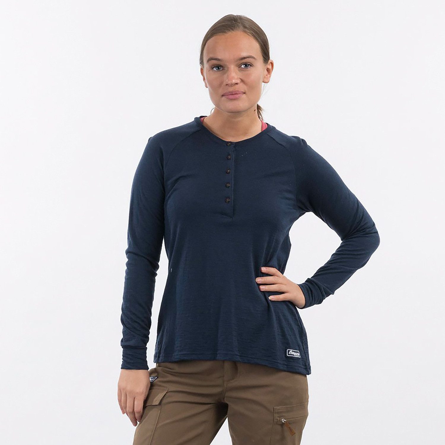 Bergans Longsleeve T-Shirt LYSEBUWOOLW HENLEY
