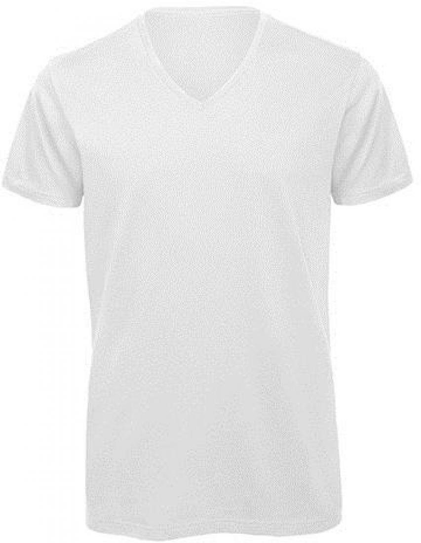 B&C V-Shirt Herren V-Neck T-Shirt / 100% Organic Cotton
