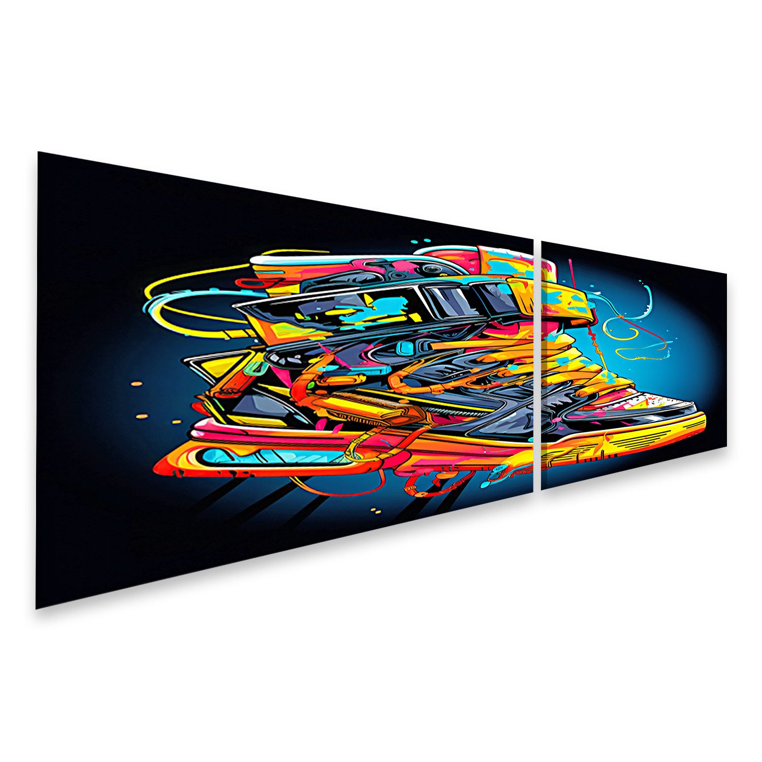 islandburner Leinwandbild Bunte Turnschuhe Bilder