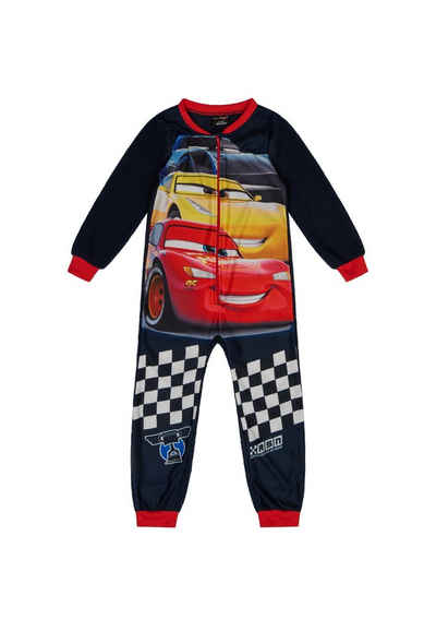 ONOMATO! Schlafanzug Cars Jungen Schlaf Overall Pyjama langarm Jumpsuit