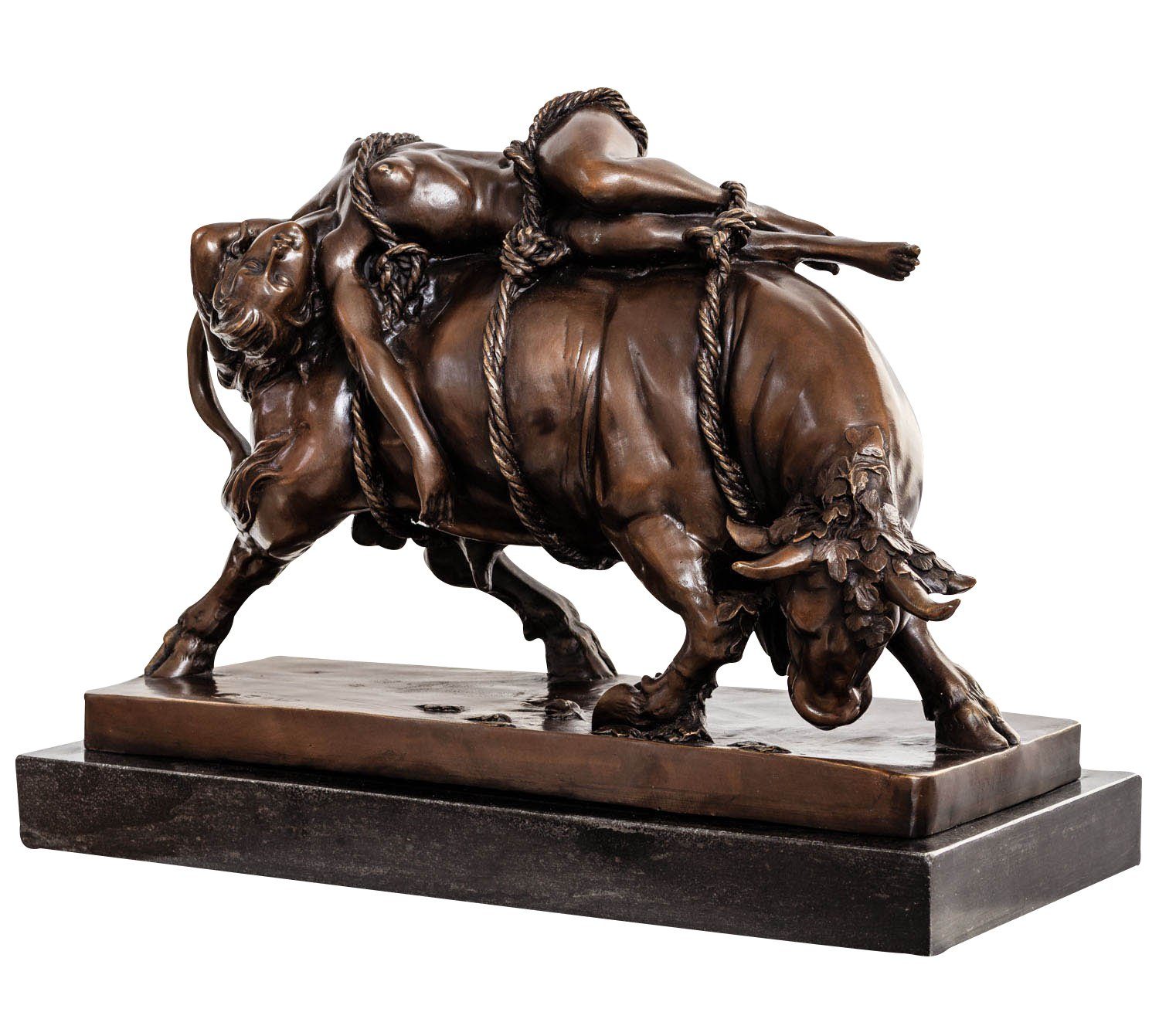 Aubaho Skulptur Bronzeskulptur Europa Stil nach Bronze Debut Skulpt Stier Figur Marcel
