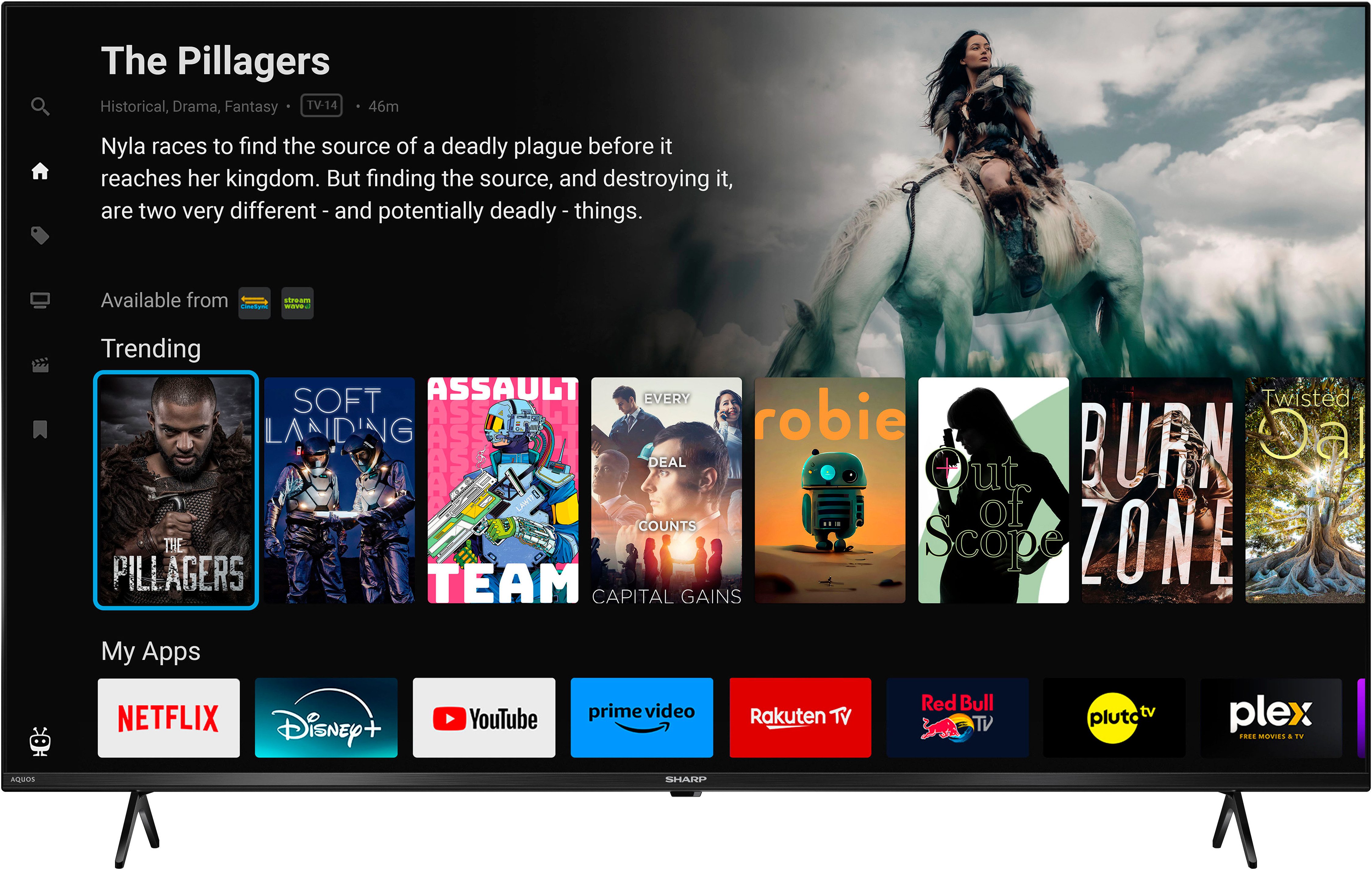 Sharp 4T-C55GKx LED-Fernseher (139 cm/55 Zoll, schwarz ! RABATT: 10.07%