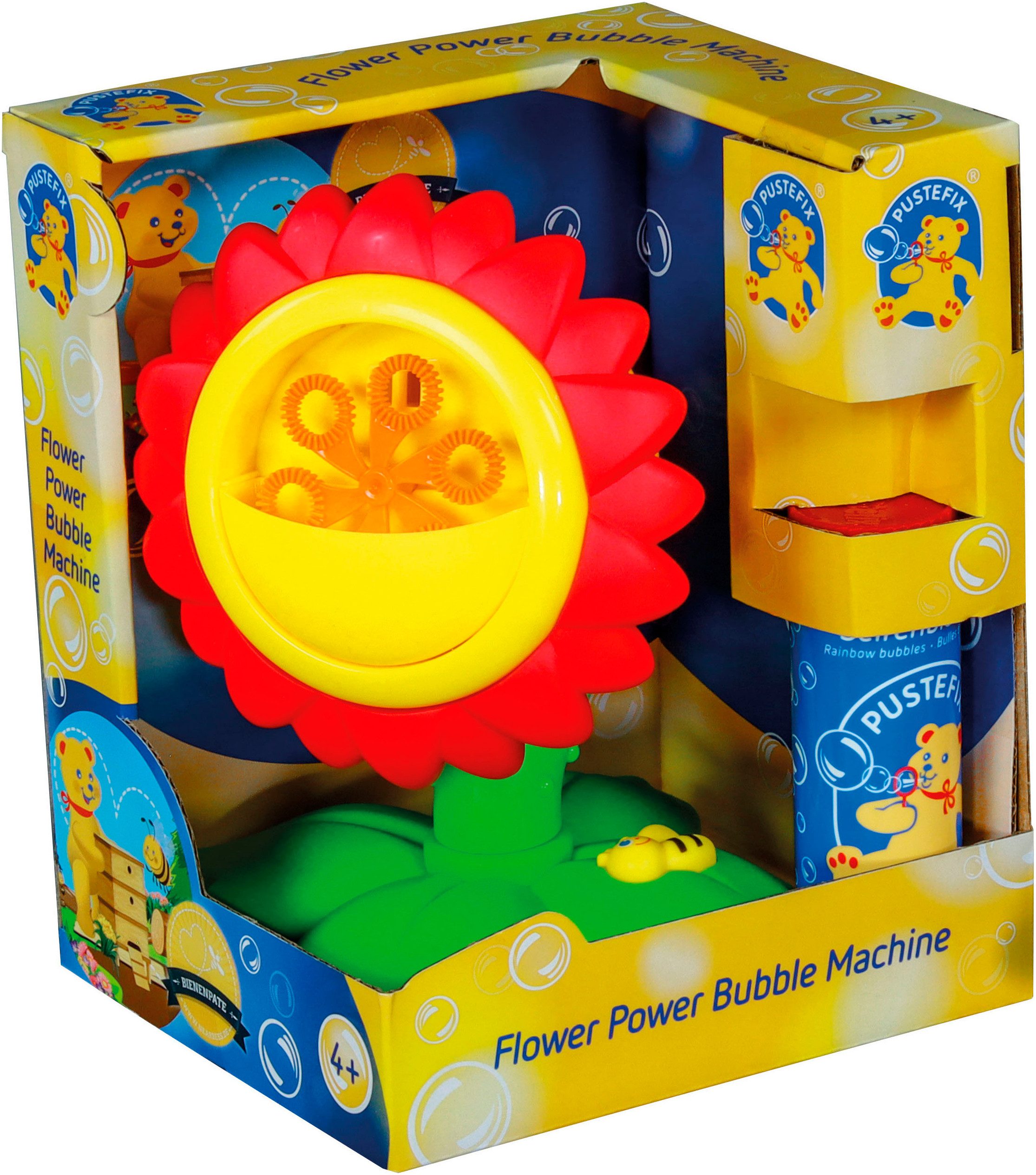 PUSTEFIX Seifenblasen Kanone Seifenblasen-Maschine - Sonnenblume