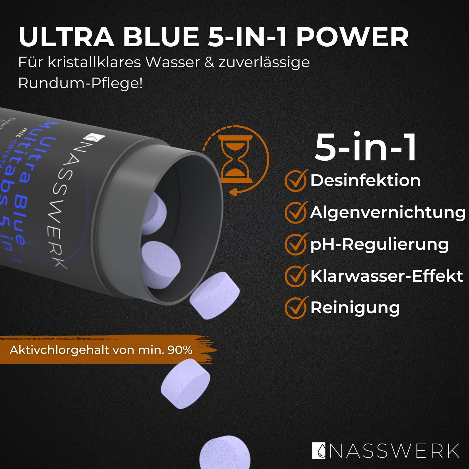 Nasswerk® Chlortabletten Multitabs 5-in-1 für Pool günstig online kaufen