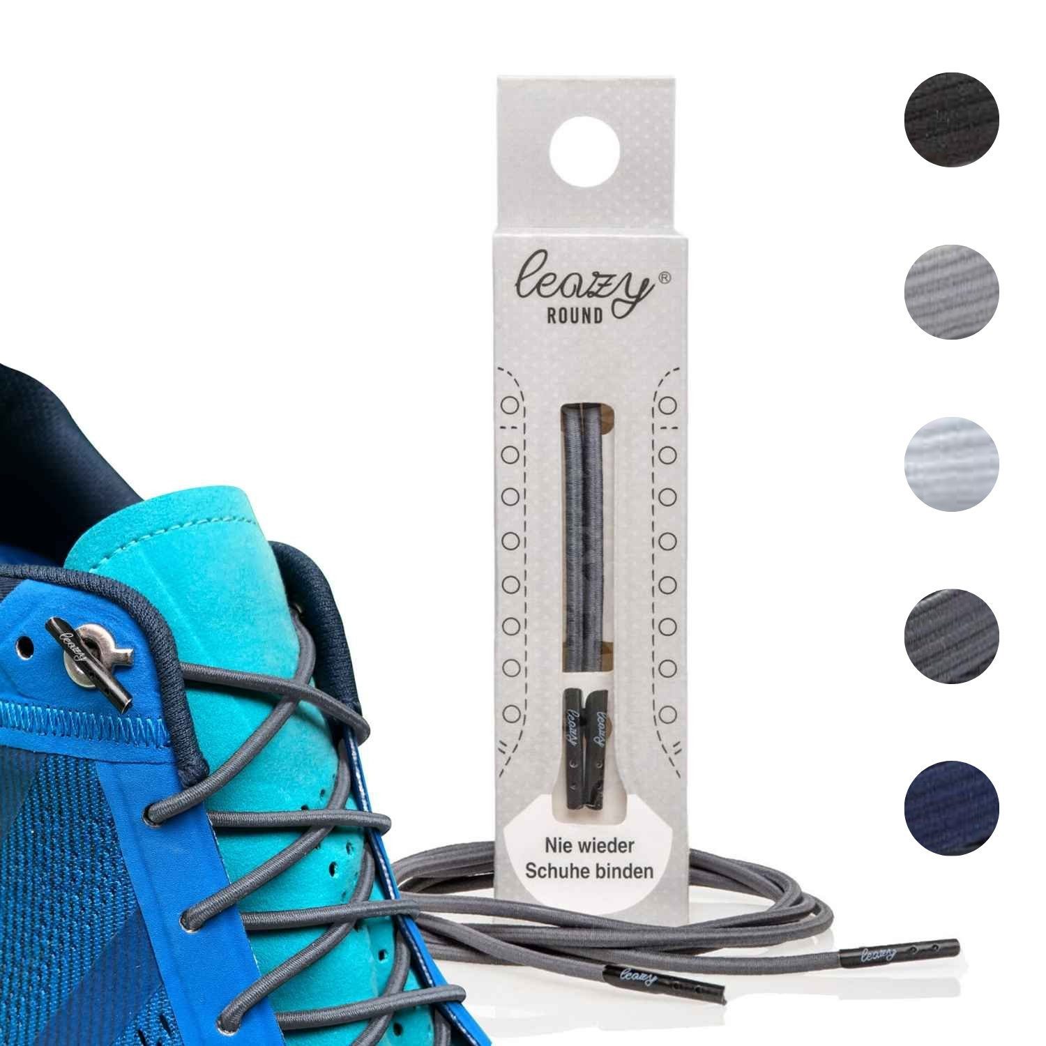 leazy Schnürsenkel ohne Binden Runde Elastische günstig online kaufen