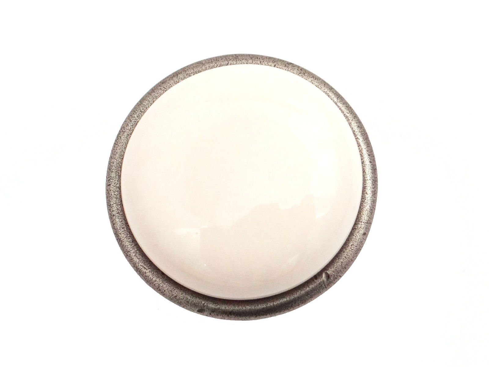SO-TECH® Möbelknopf Porzellanknopf KARI Altsilber mit verschiedenen Dekoren, mit verschiedenen Dekoren antik vintage Landhausstil - incl.