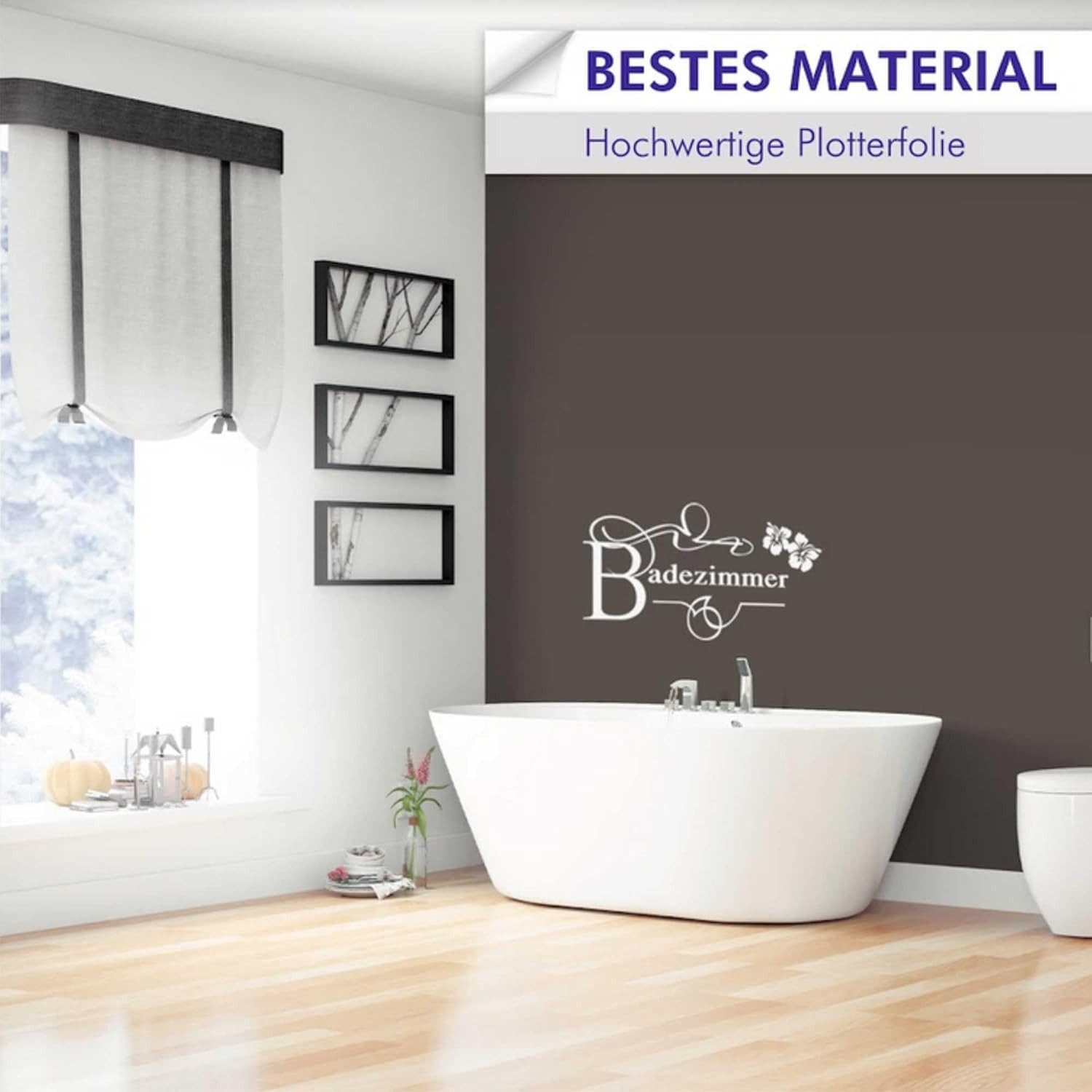 INDIGOS UG Wandtattoo Wandtattoo - Wandaufkleber - w207 Baum Blume Ranke Wa günstig online kaufen