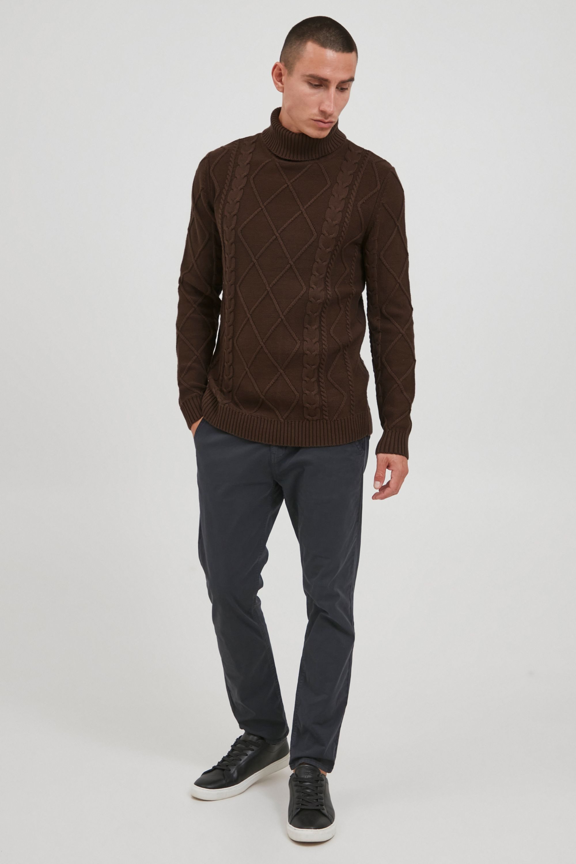 !Solid Strickpullover SDTerence Toller Rollkragenpullover mit Strukturmuster