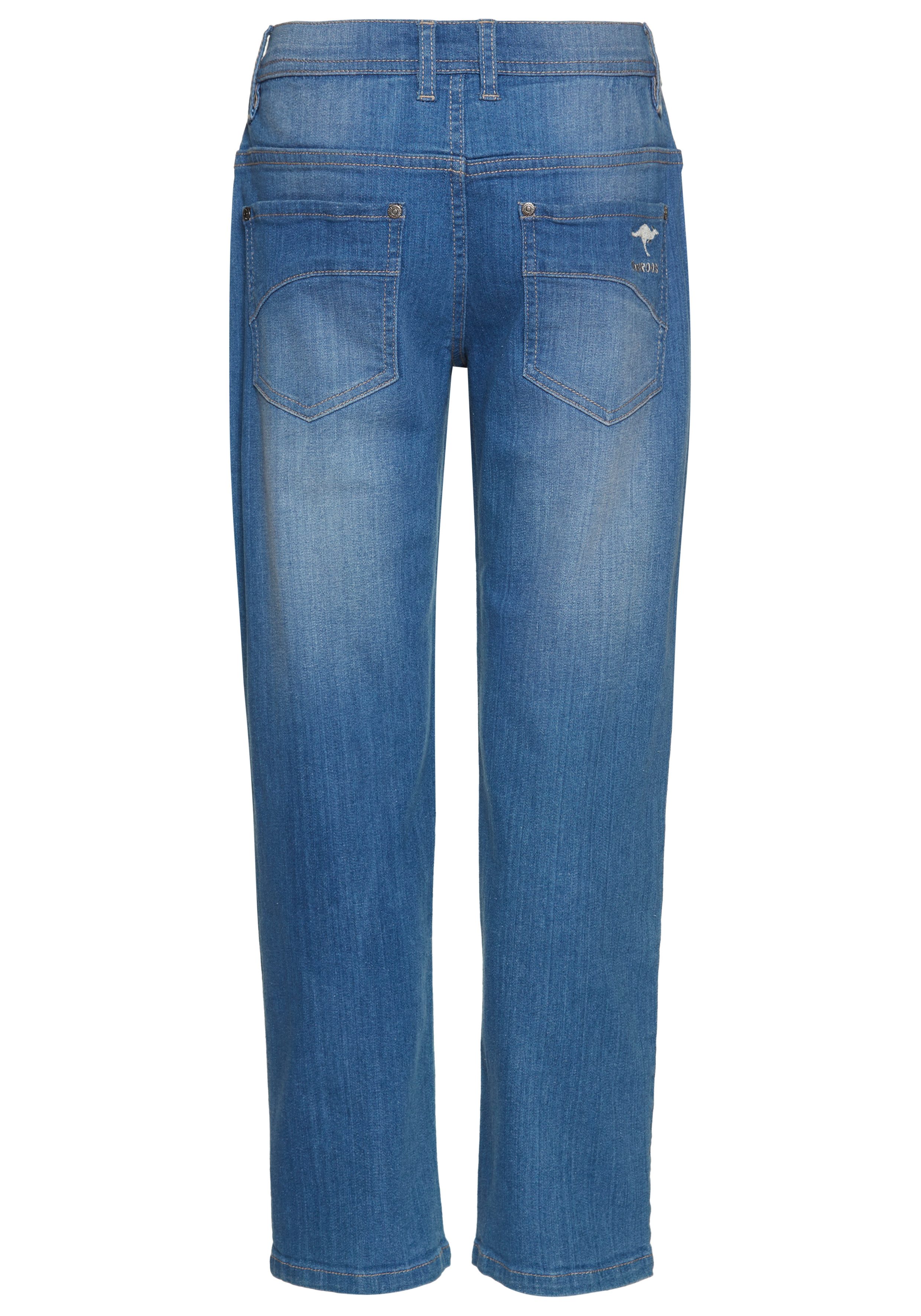 KangaROOS Loose-fit-Jeans Jeans mit weitem Bein, mit Logo-Stickerei