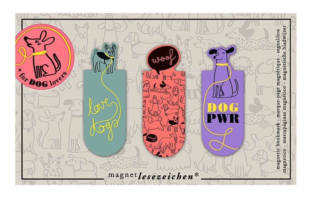 Moses. Verlag Lesezeichen Magnetlesezeichen Dog Lover