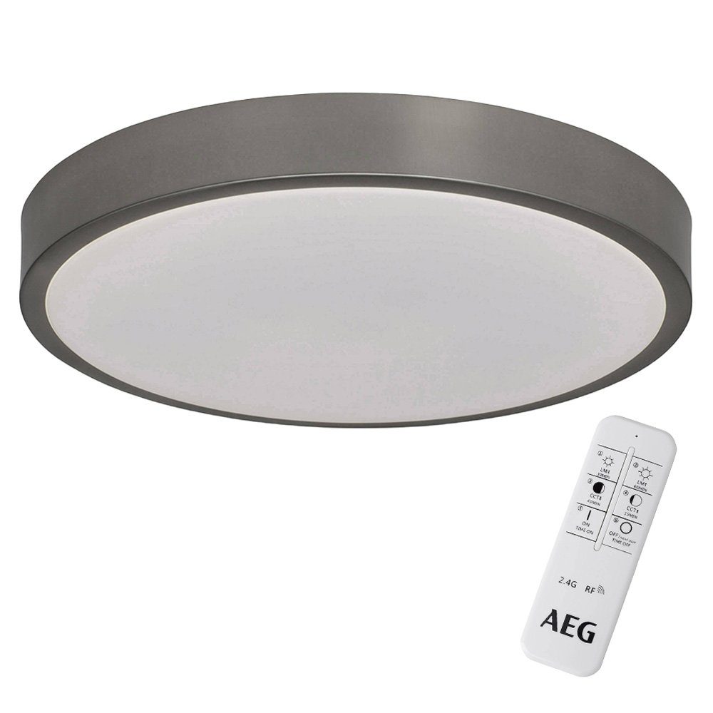 24W warm-kalt Deckenleuchte Wand- Mikel Ø38cm Eisen AEG LED 2500lm & LED-Leuchtmittel