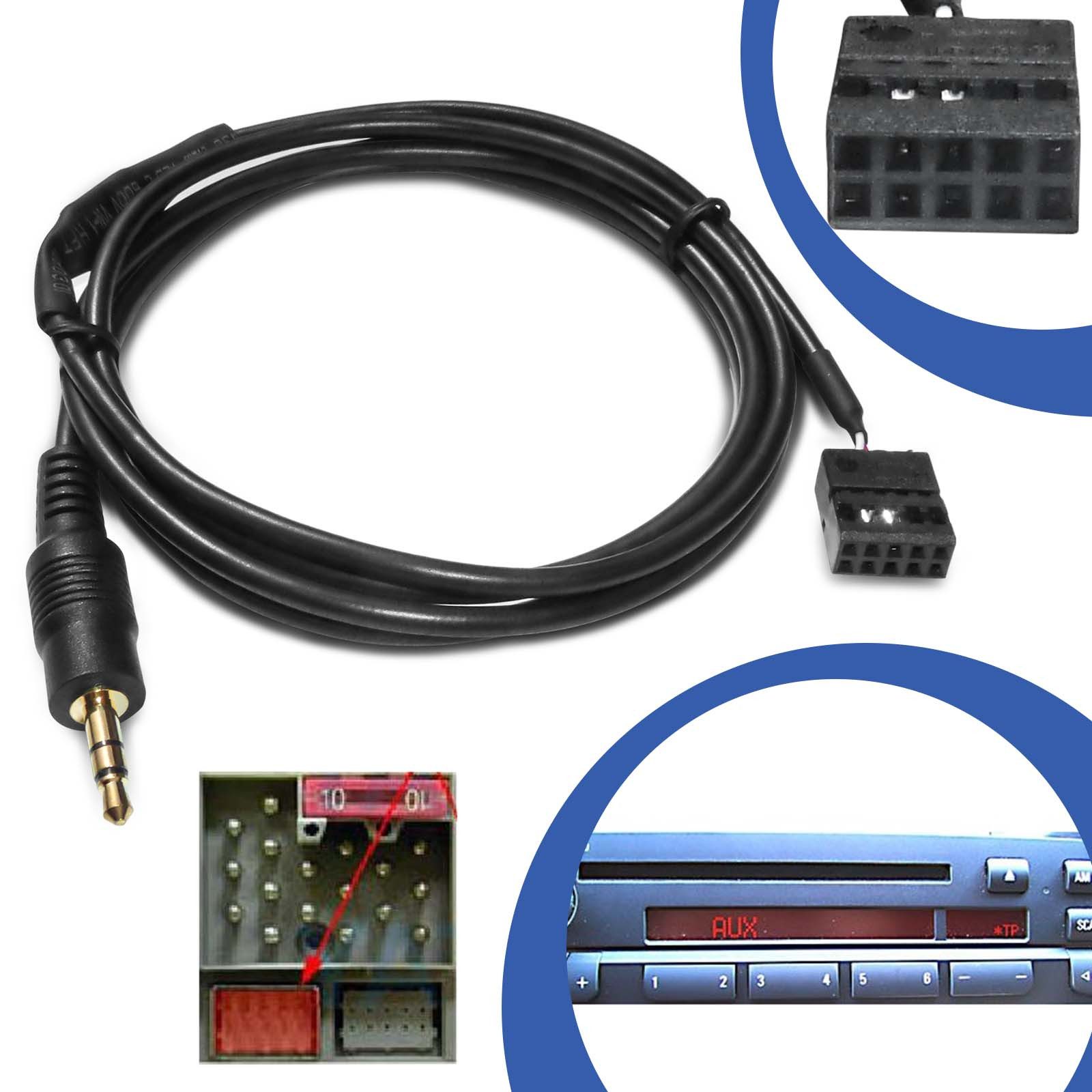 Adapter Universe AUX Line In Adapter Kabel Klinke passend für BMW E46 Radio Business KFZ-Adapter