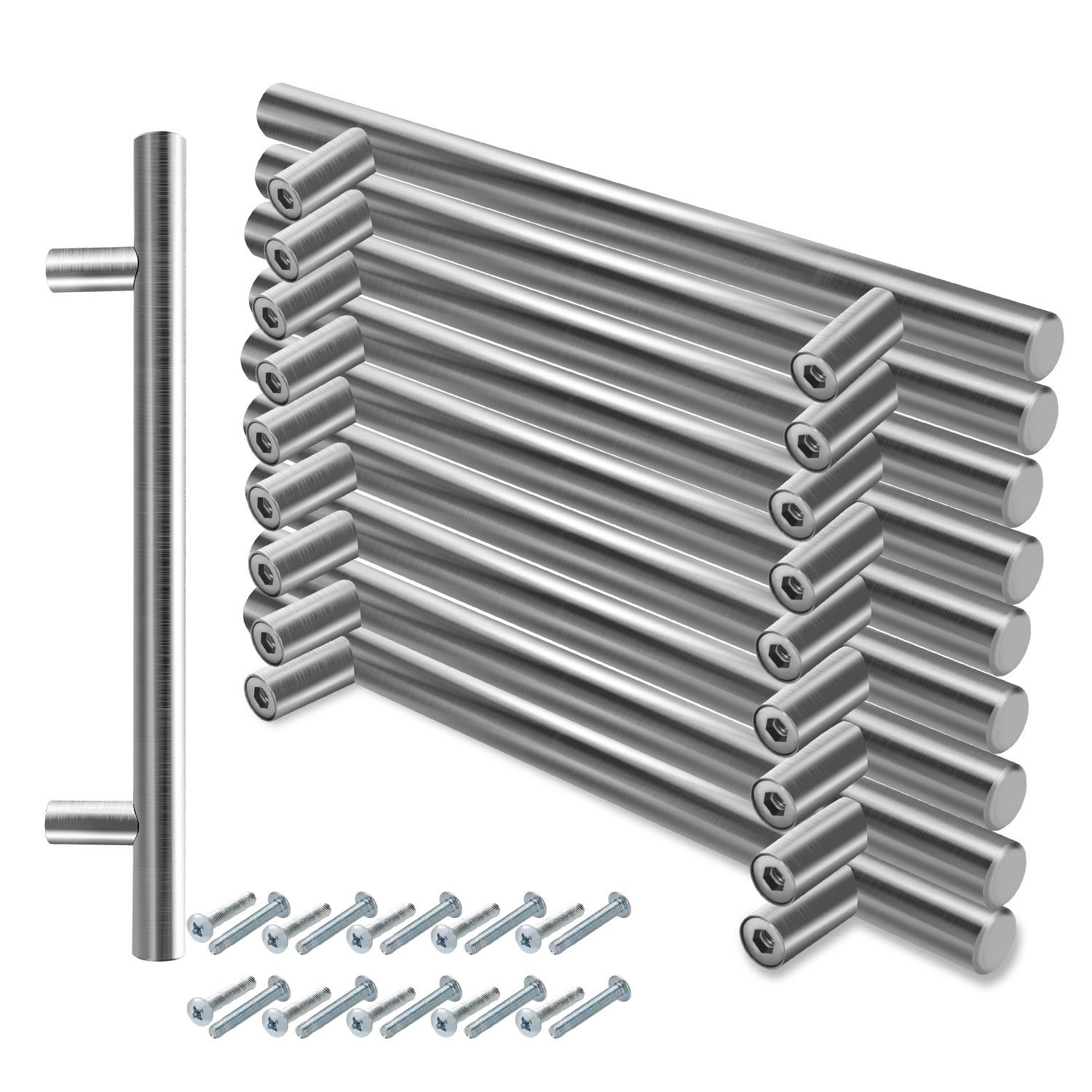 Lospitch Möbelgriff 10-100x Türgriff Schrank Möbelgriffe Schrankgriff Ø10~12MM