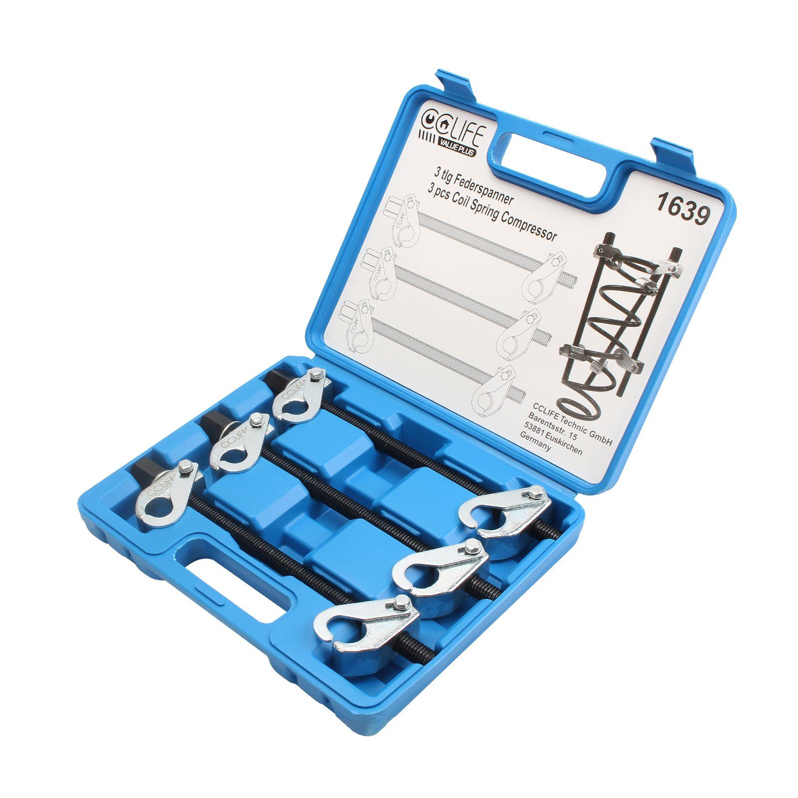 CCLIFE Werkzeugset 3tlg Universal Federspanner, Auto günstig online kaufen
