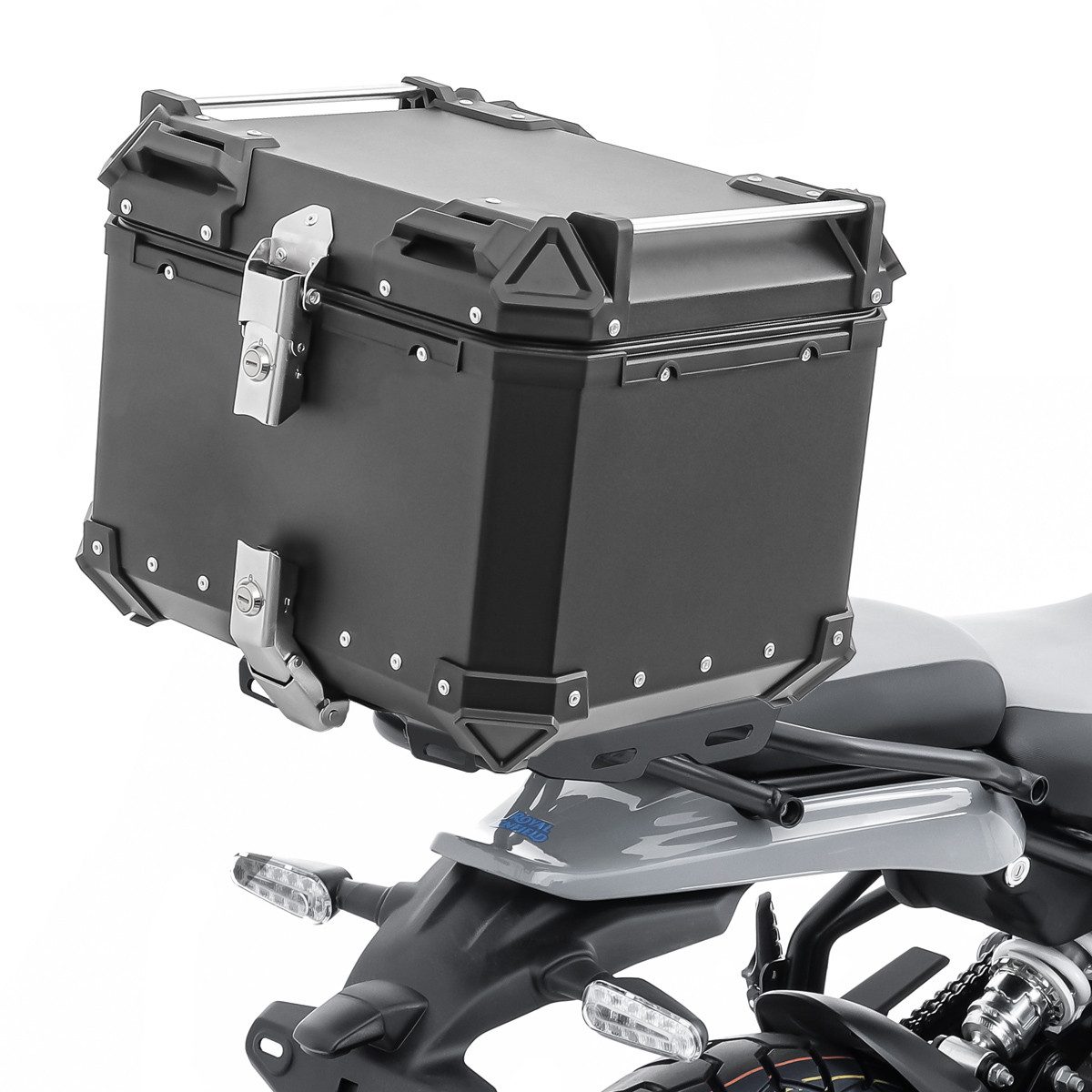 Bagtecs Topcase Set Alu Topcase + Gepäckbrücke für Royal Enfield Himalayan 450 24-26 X