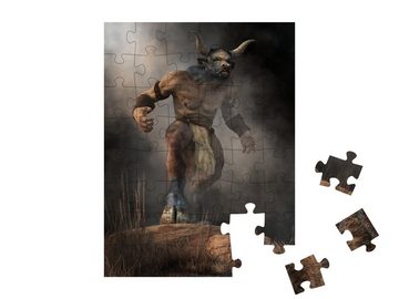 puzzleYOU Puzzle Minotaurus; halb Mensch, halb Stier, 48 Puzzleteile, puzzleYOU-Kollektionen Fabel