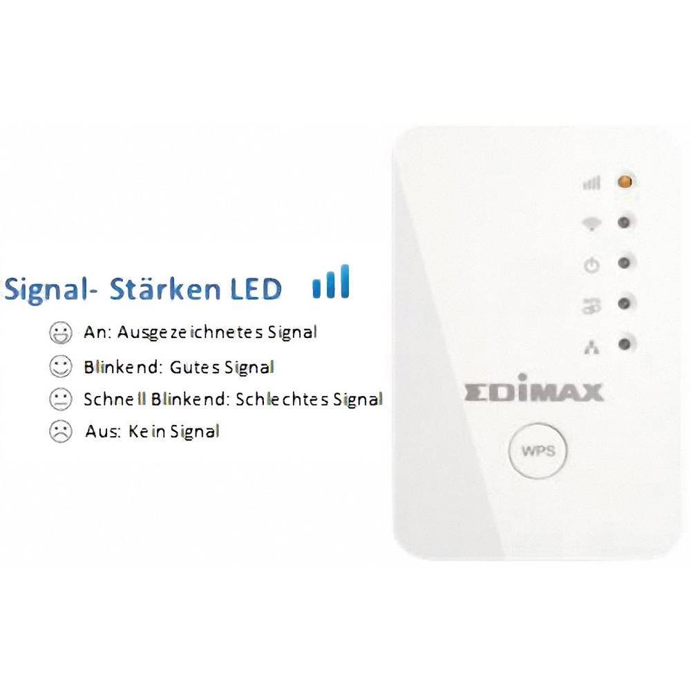 App WLAN-Repeater WLAN Mini mit Edimax EdiRange EW-7438RPn Repeater