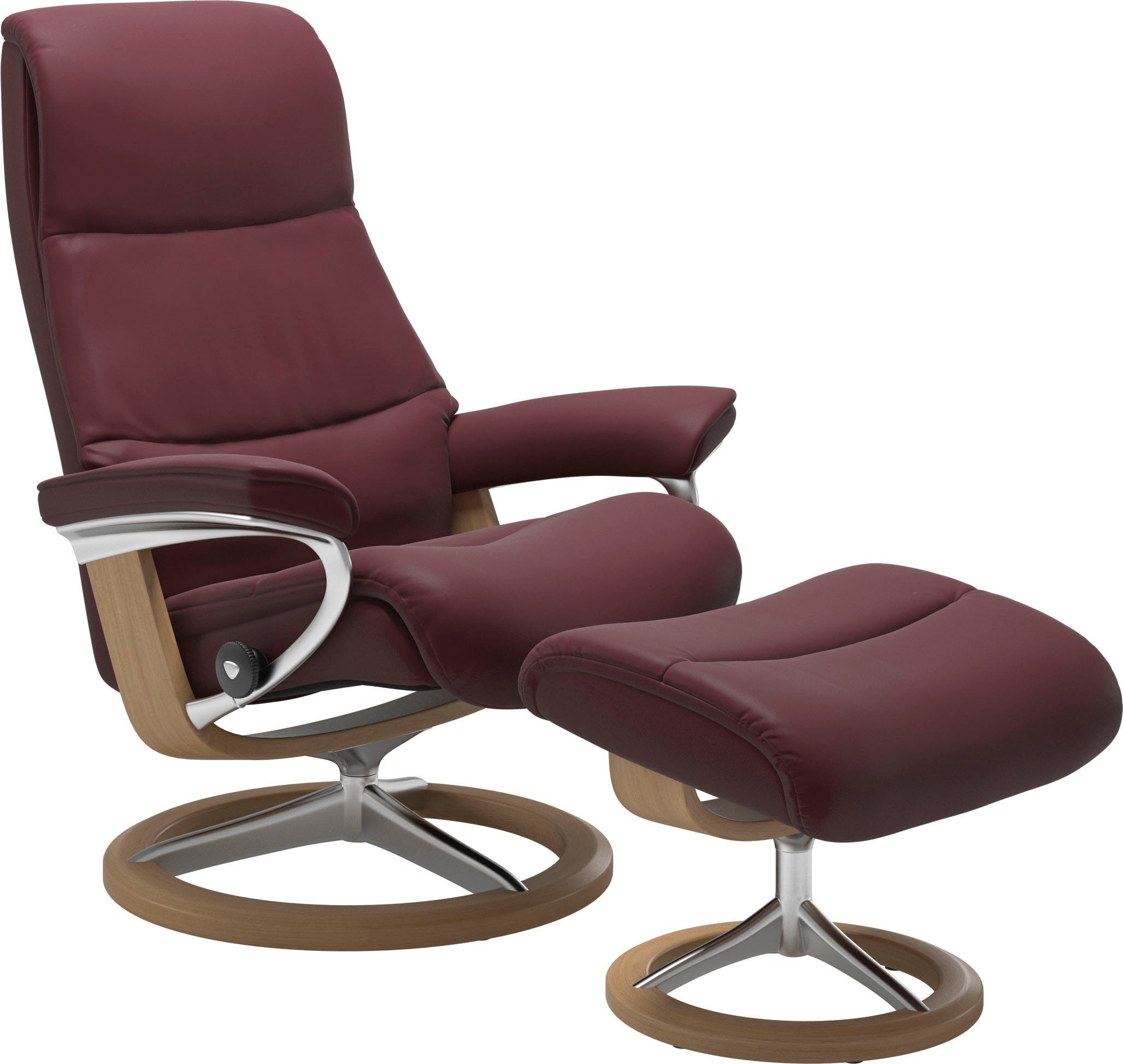 mit Base, Signature Größe Eiche Stressless® S,Gestell View, Relaxsessel