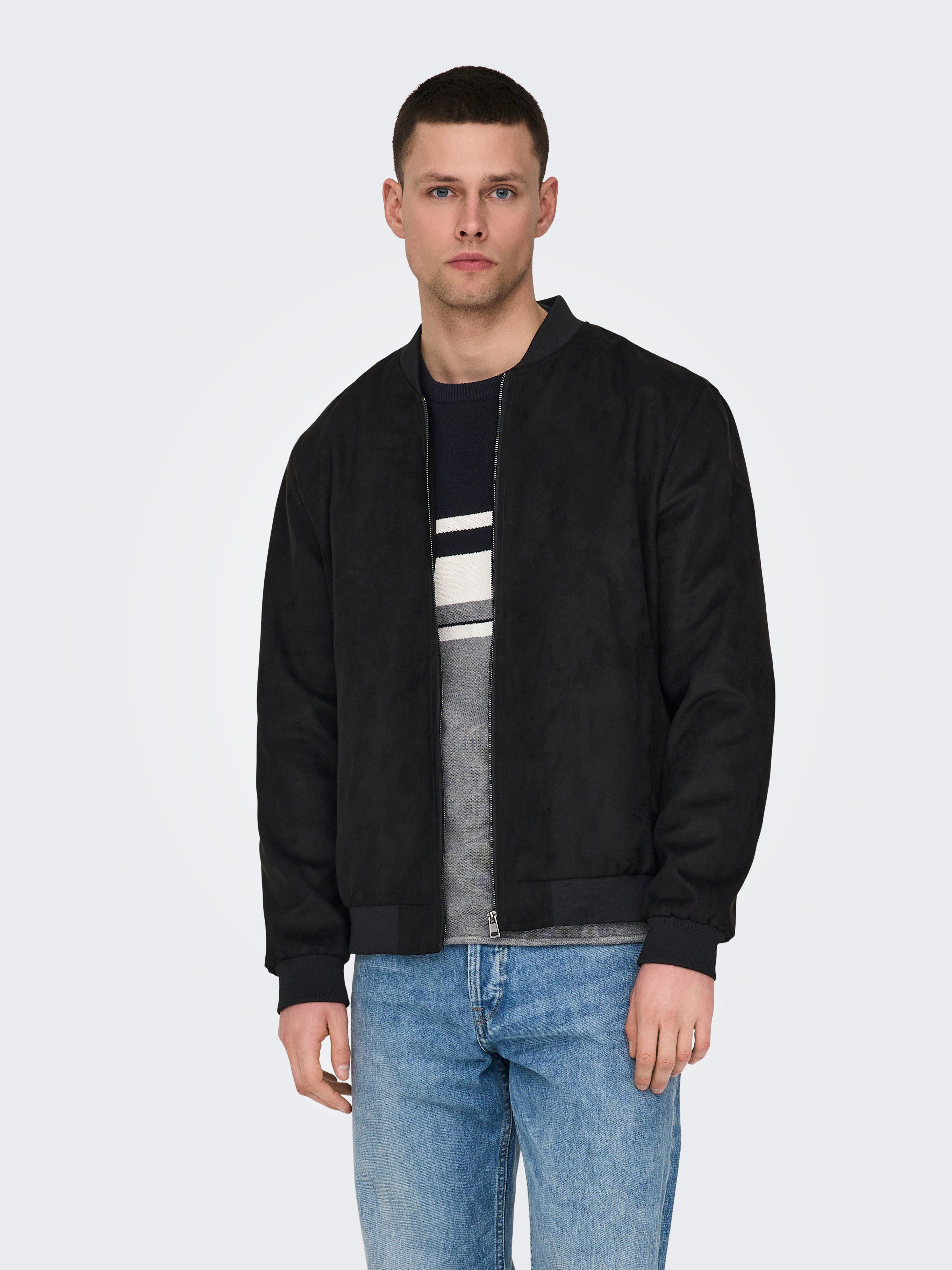 Bomberjacke ONSLUCAS FAKE SUEDE BOMBER OTW