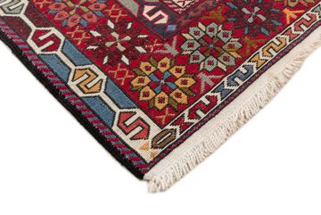 Orientteppich Kelim Fars Soumak 131x208 Handgewebter Orientteppich / Perserteppich, Nain Trading, rechteckig, Höhe: 4 mm
