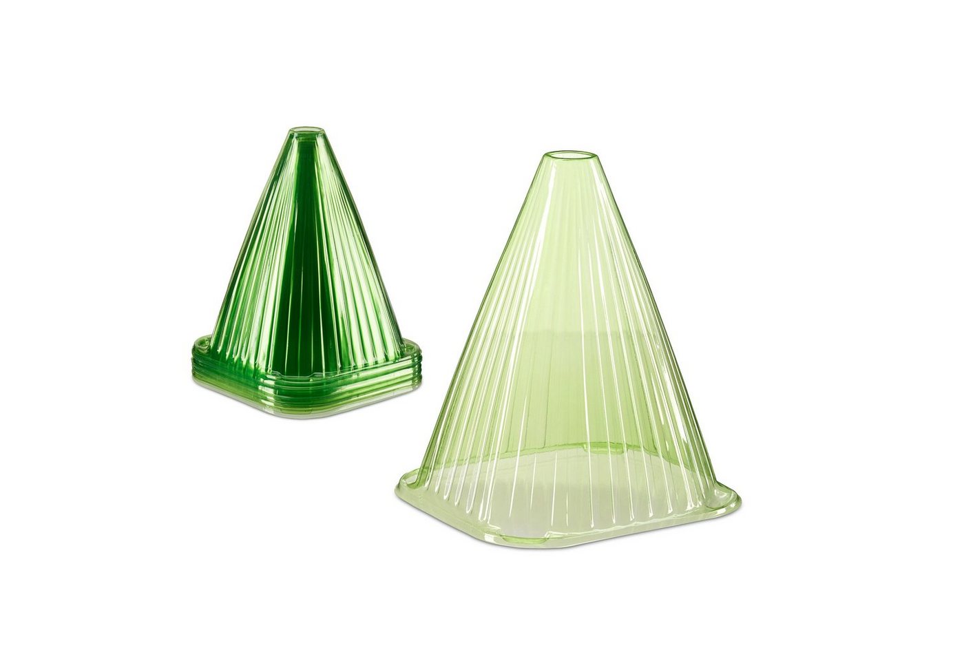 relaxdays Pflanzenschutzdach Pflanzenhut 24er Set, BxTxH: 19.5 x 18.5 x 22 cm, BxLxH: 19.5 x 18.5 x 22 cm, 24-St.