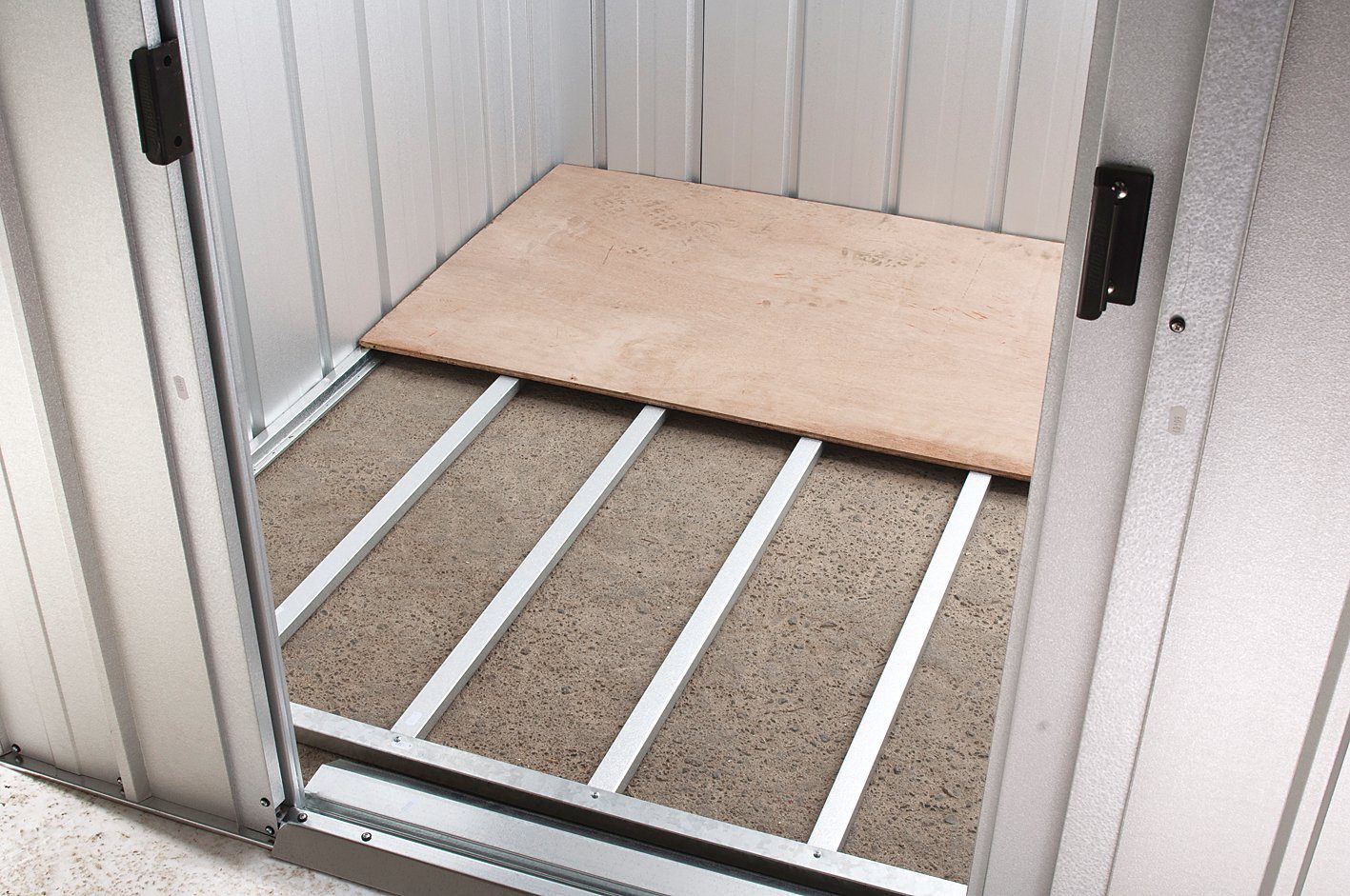 YARDMASTER Gerätehaus Bayern 64GPZ-Set, BxT: 198x119 cm, Metall