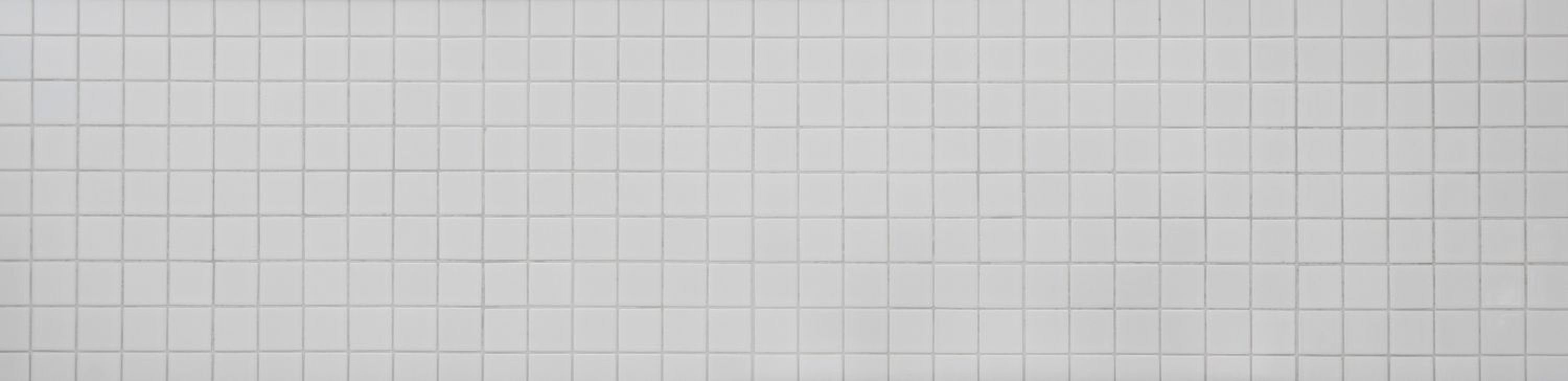 Mosani Keramikmosaik 10 Quadratisches Matten weiß Mosaikfliesen / Mosaikfliesen glänzend