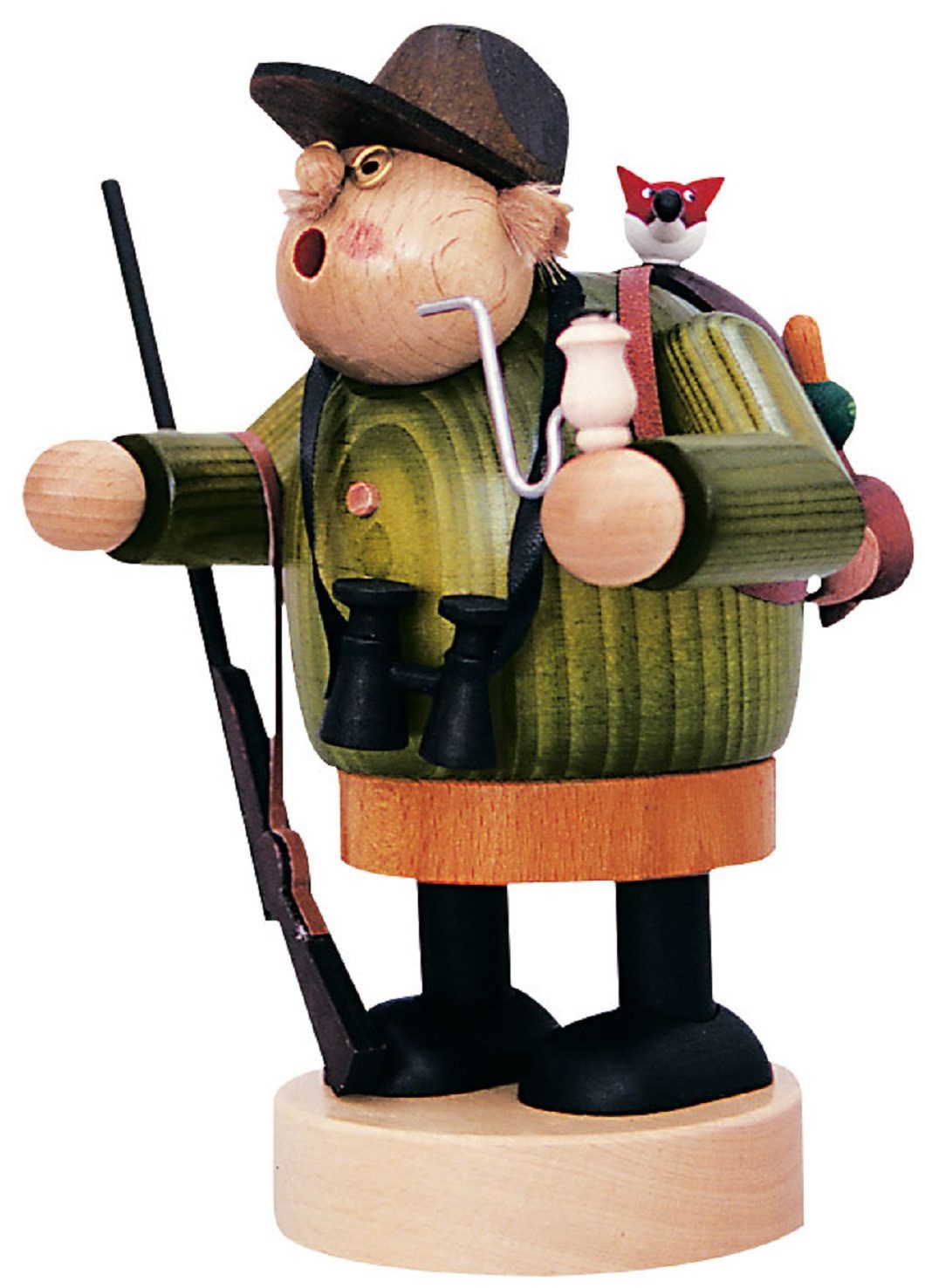 KWO Kunstgewerbe Werkstätten Räuchermännchen KWO Räuchermann Jäger, (1 St), Handarbeit aus dem Erzgebirge
