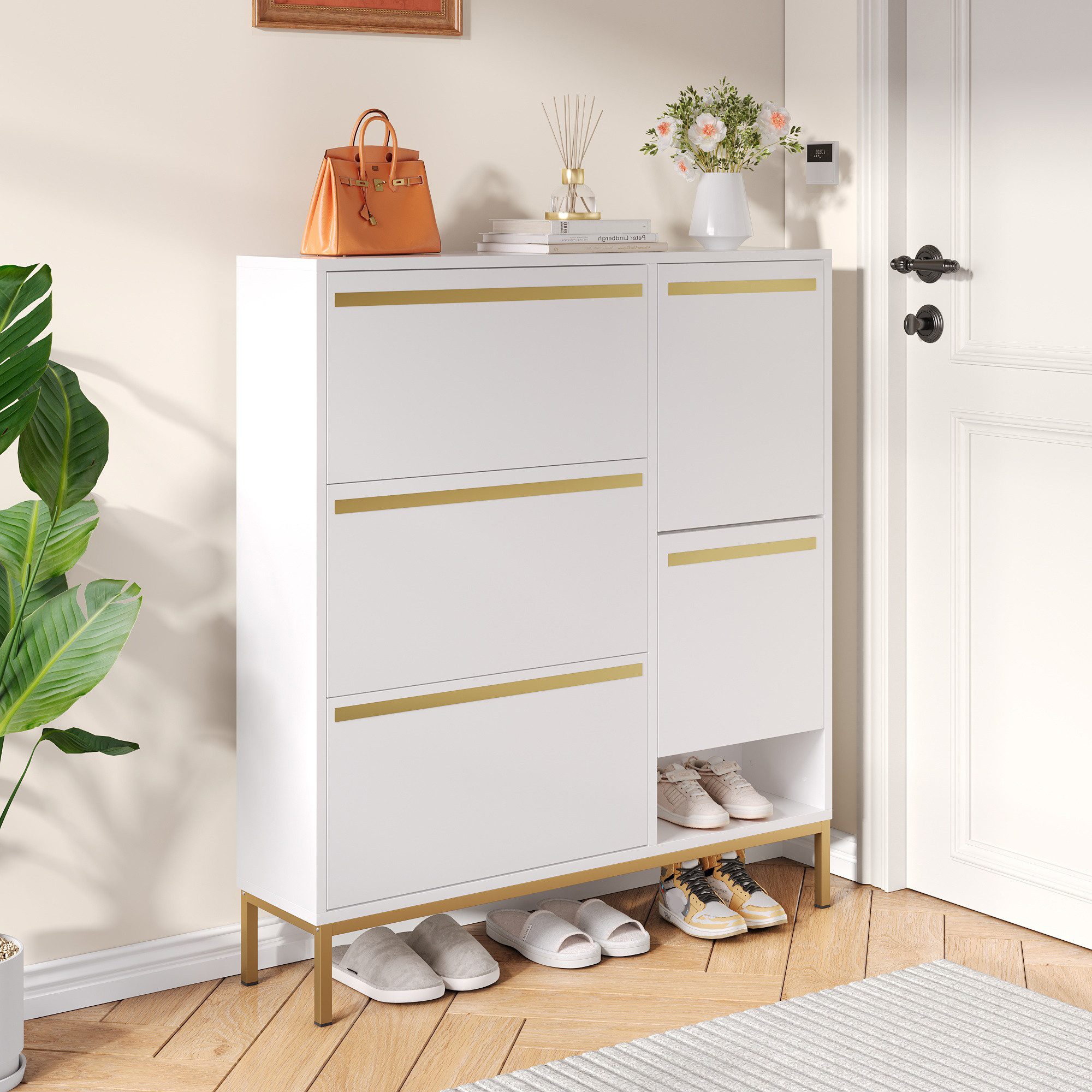 HAUSS SPOLE Schuhschrank mit Hocker, Schuhregal günstig online kaufen