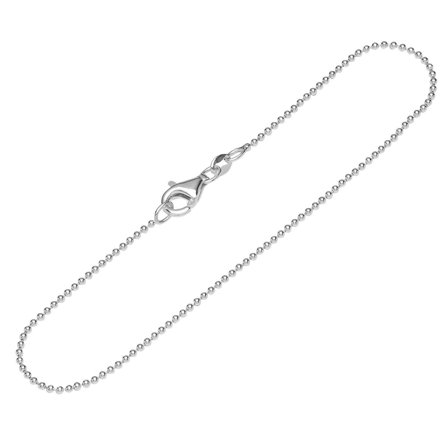 Armband 925 Silber 19cm Kugelkette rund Damen 12392