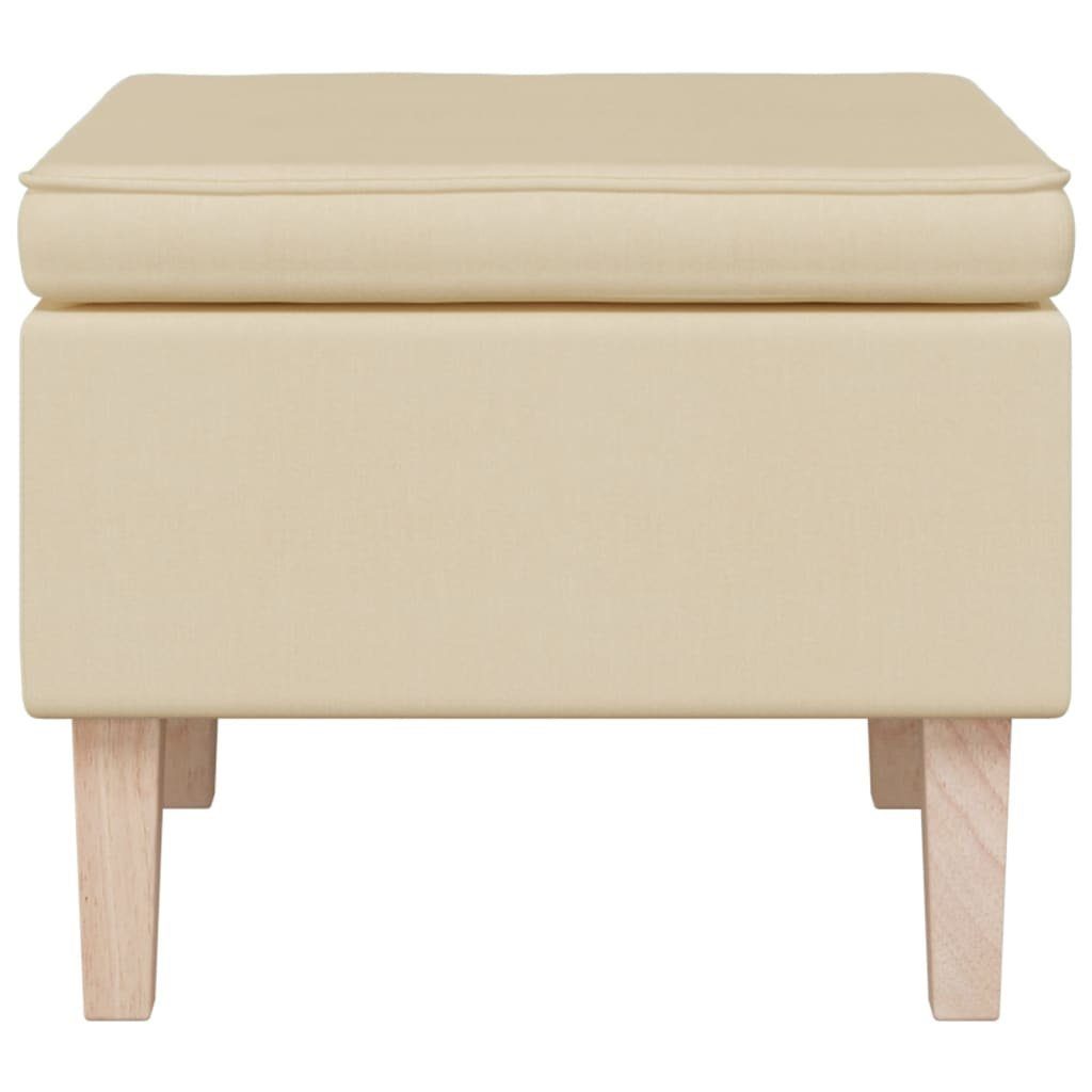 vidaXL Hocker Hocker mit Holzbeinen Creme günstig online kaufen