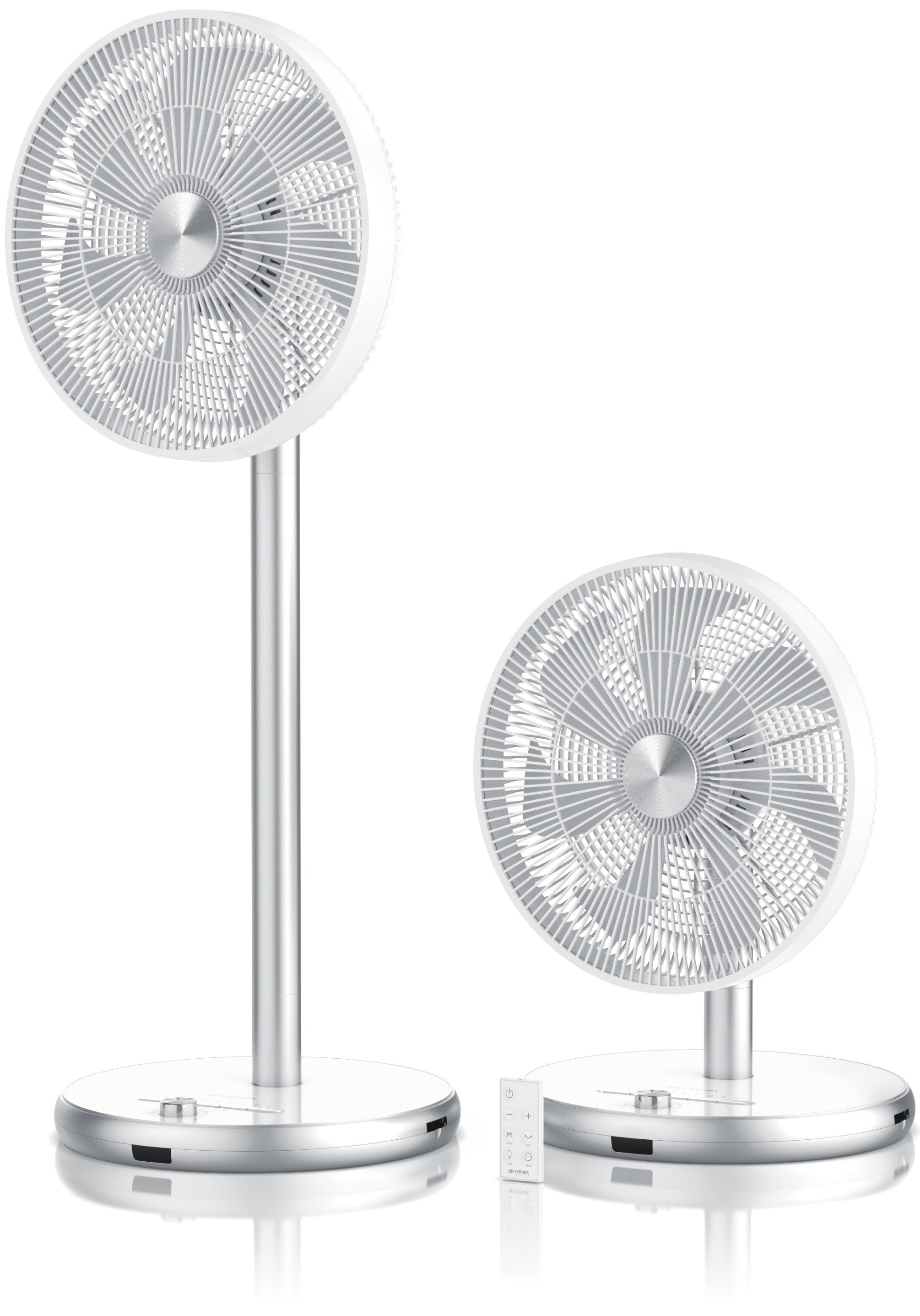 Brandson Standventilator Standlüfter 25W, leise, DC Motor, höhenverstellbar, Oszillation, Timer, 32 cm Durchmesser, Preisträger 2025, 9 Geschwindigkeitsstufen, mobiler Lüfter GS-Geprüft
