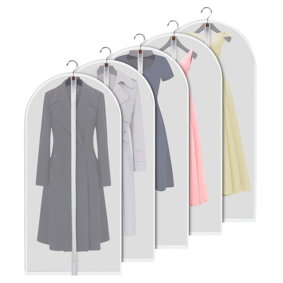 Jormftte Kleidersack Kleidersack Anzug Kleidersäcke, Transparent Atmungsaktiver Stoff