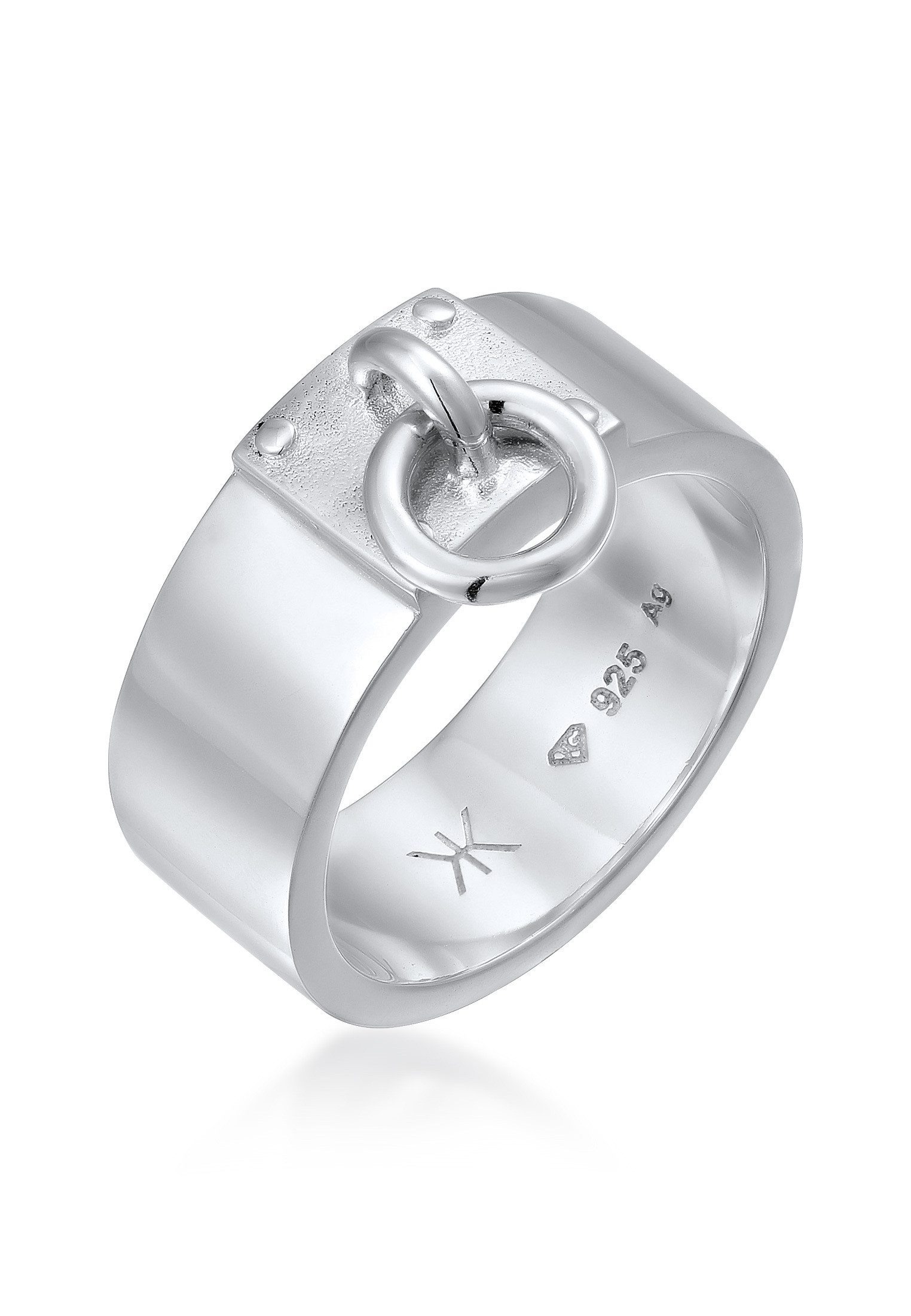 Silberring Bandring Kreis Rund 925 Sterling Silber