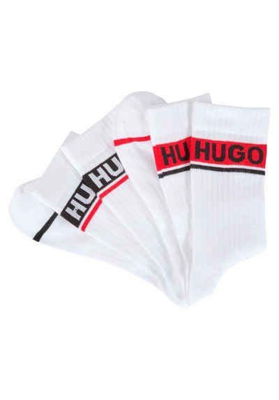 HUGO Шкарпетки (Packung, 2er Pack) mit kontrasfarbenem Logodetail