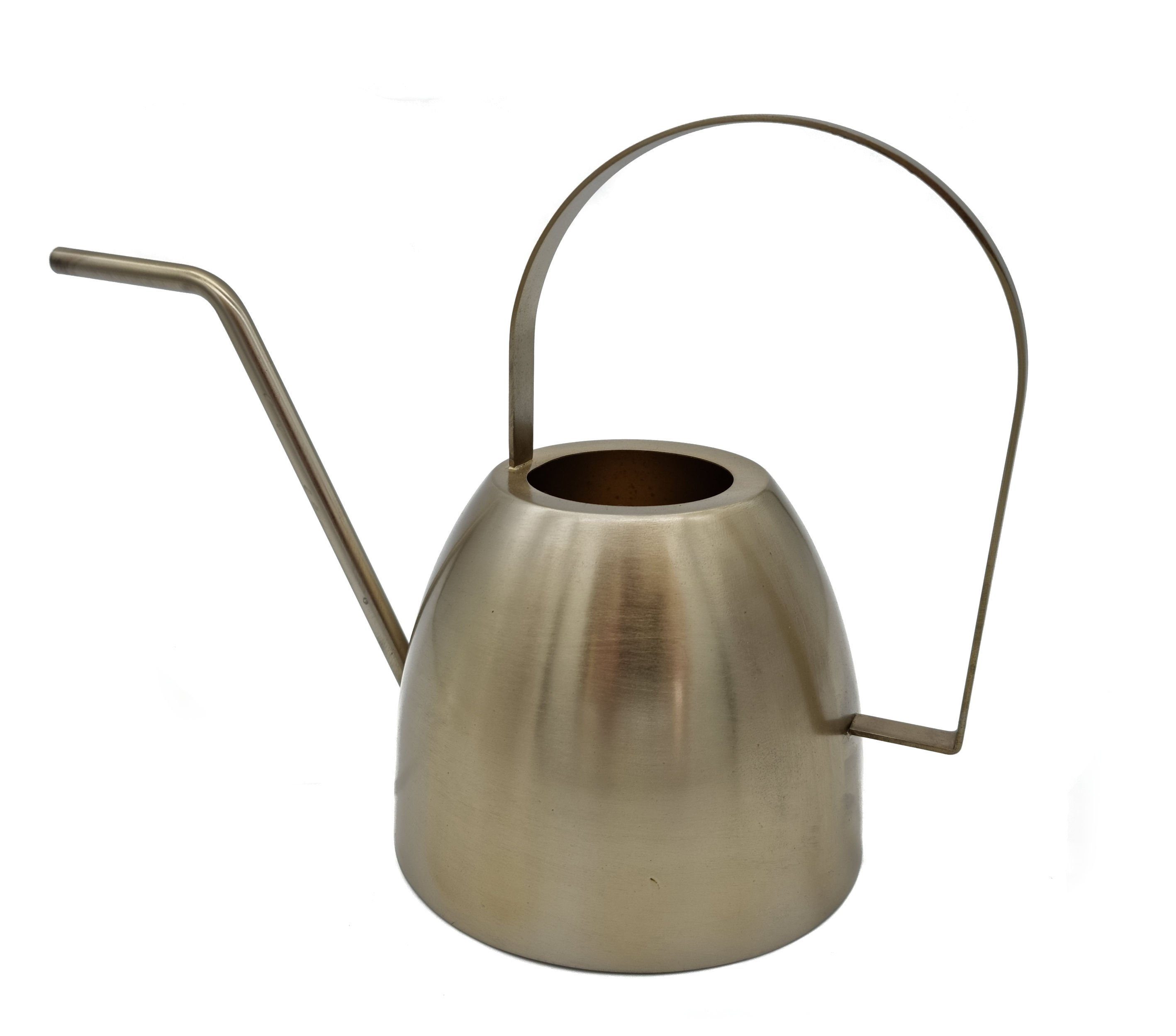 Spetebo Gießkanne Metall Gießkanne gold - 1,5 Liter (Stück, 1-tlg., Gießkan günstig online kaufen