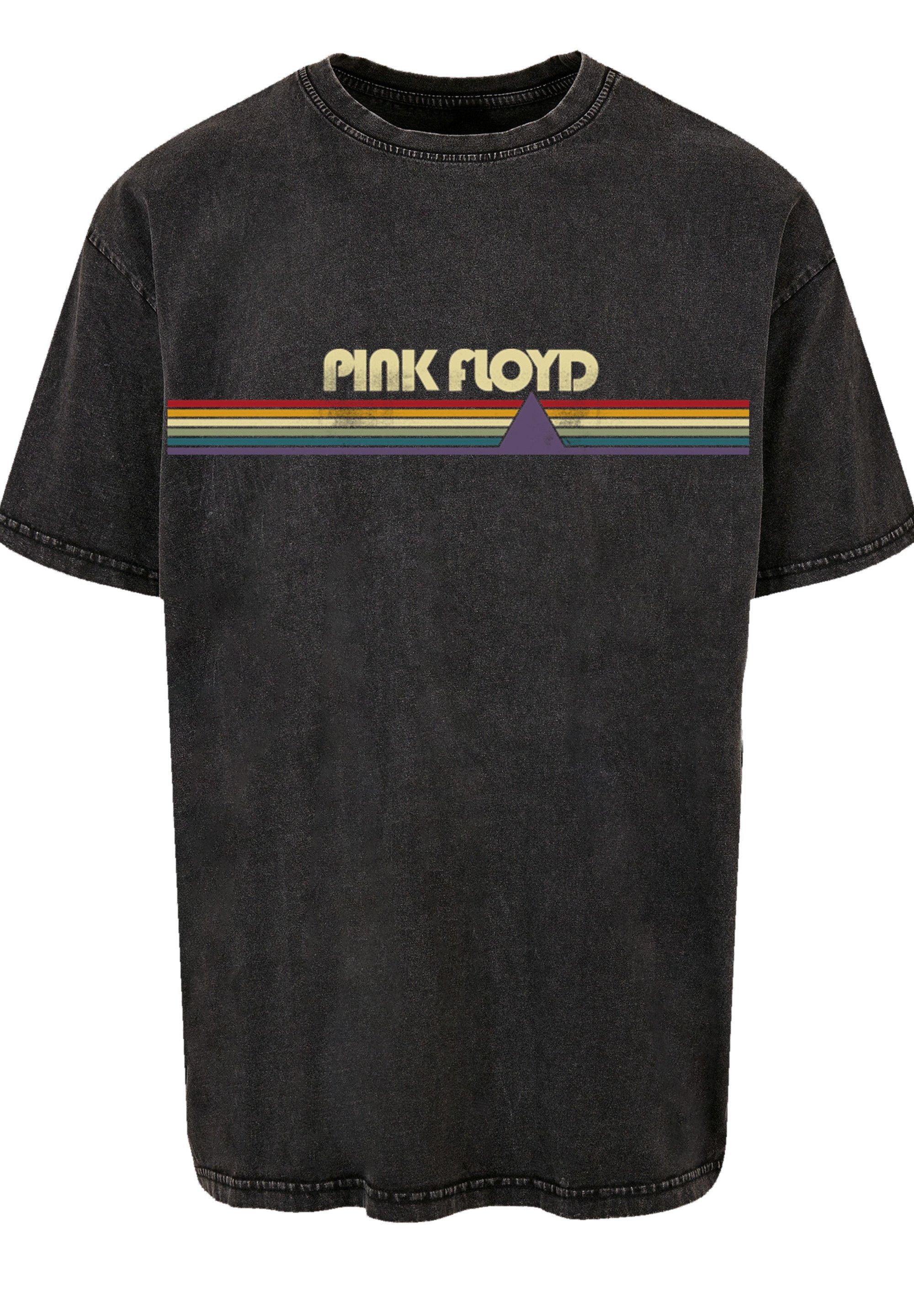 Print schwarz T-Shirt Floyd T-Shirt F4NT4STIC Oversize Pink