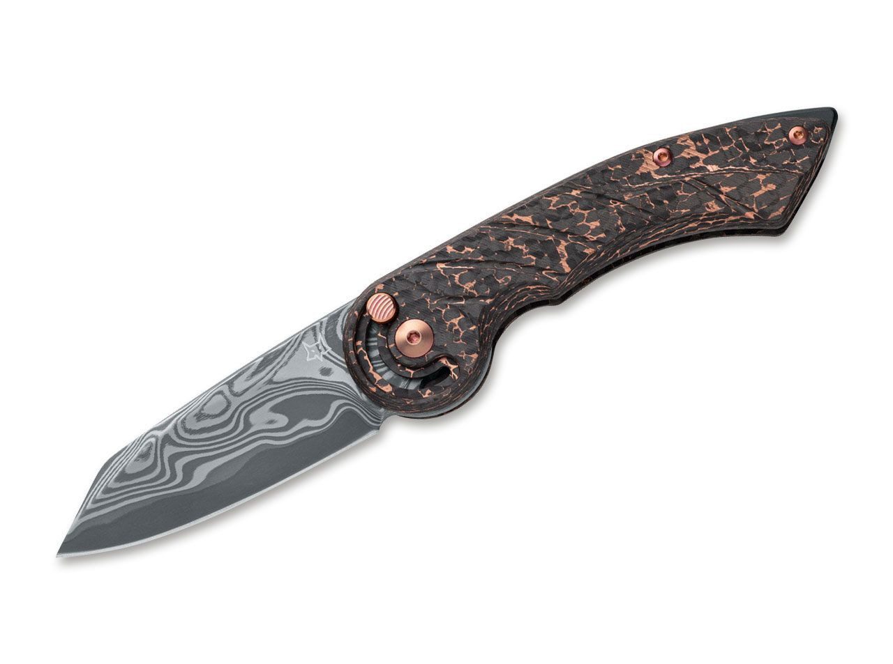Taschenmesser Taschenmesser Radius Damascus Space Coral CF LTD