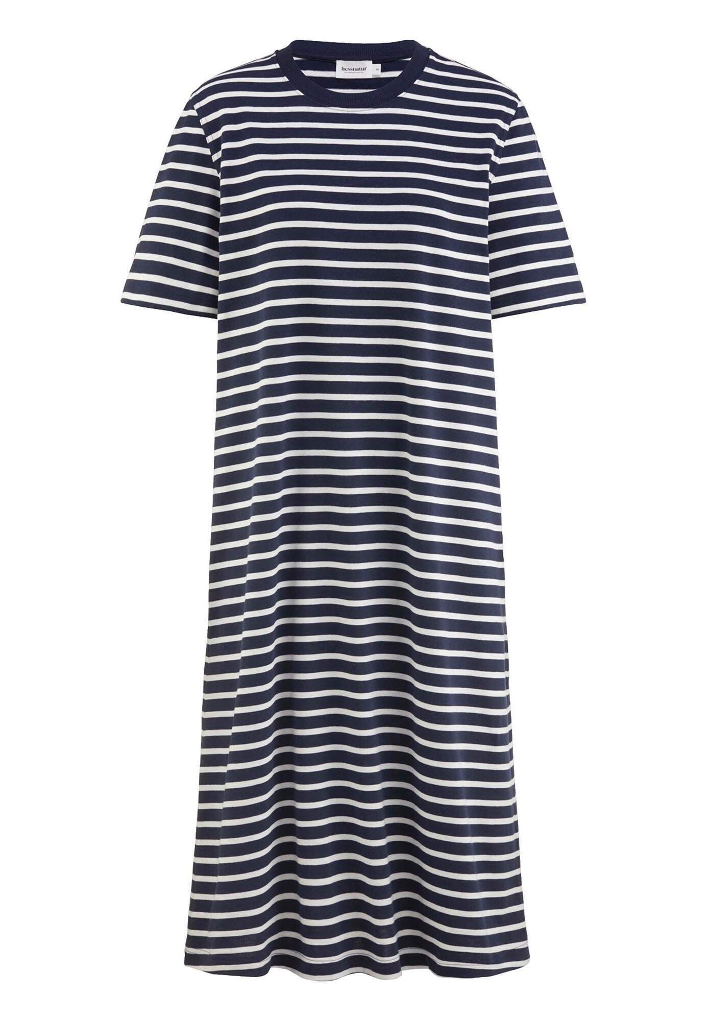 Hessnatur Jerseykleid Knielang Relaxed aus reiner Bio-Baumwolle (1-tlg)
