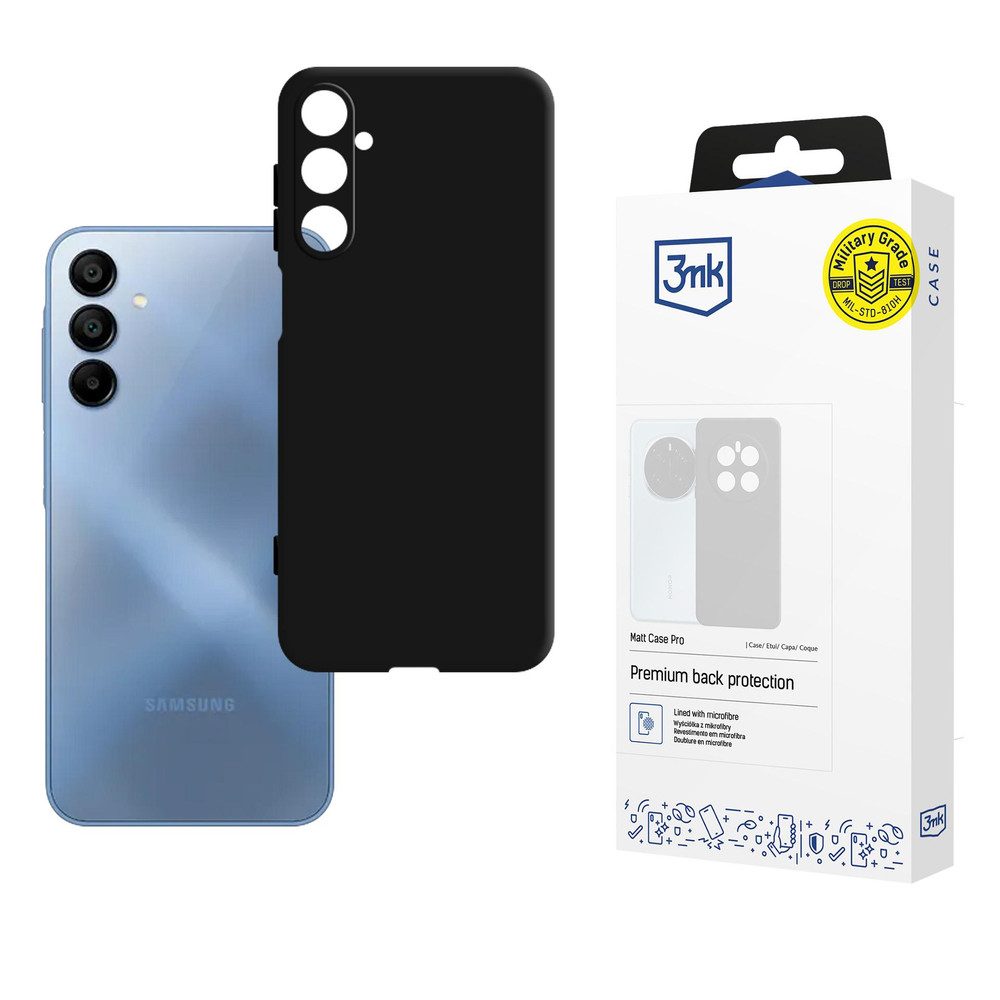 3MK Smartphone-Hülle Handyhülle Schutzcover Backcover, matt, stoßabsorbierend, kratzfest, kabelloses Laden