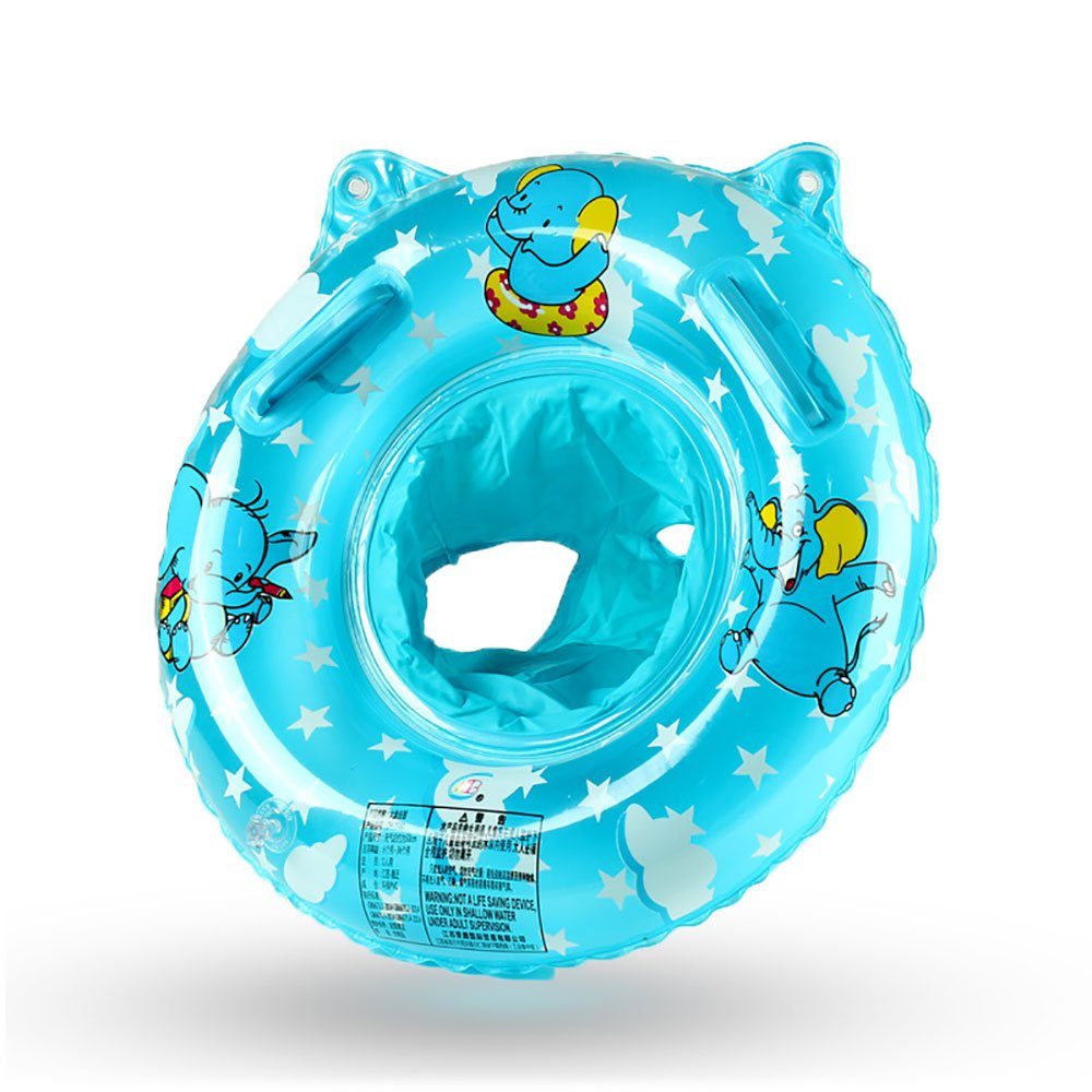 Float, für 6 Kinder 36 Aufblasbare Haiaveng Monate Schwimmring Schwimmtrainer Monate Schwimmreifen Baby (Blau) Verstellbare Schwimmen bis aufblasbare