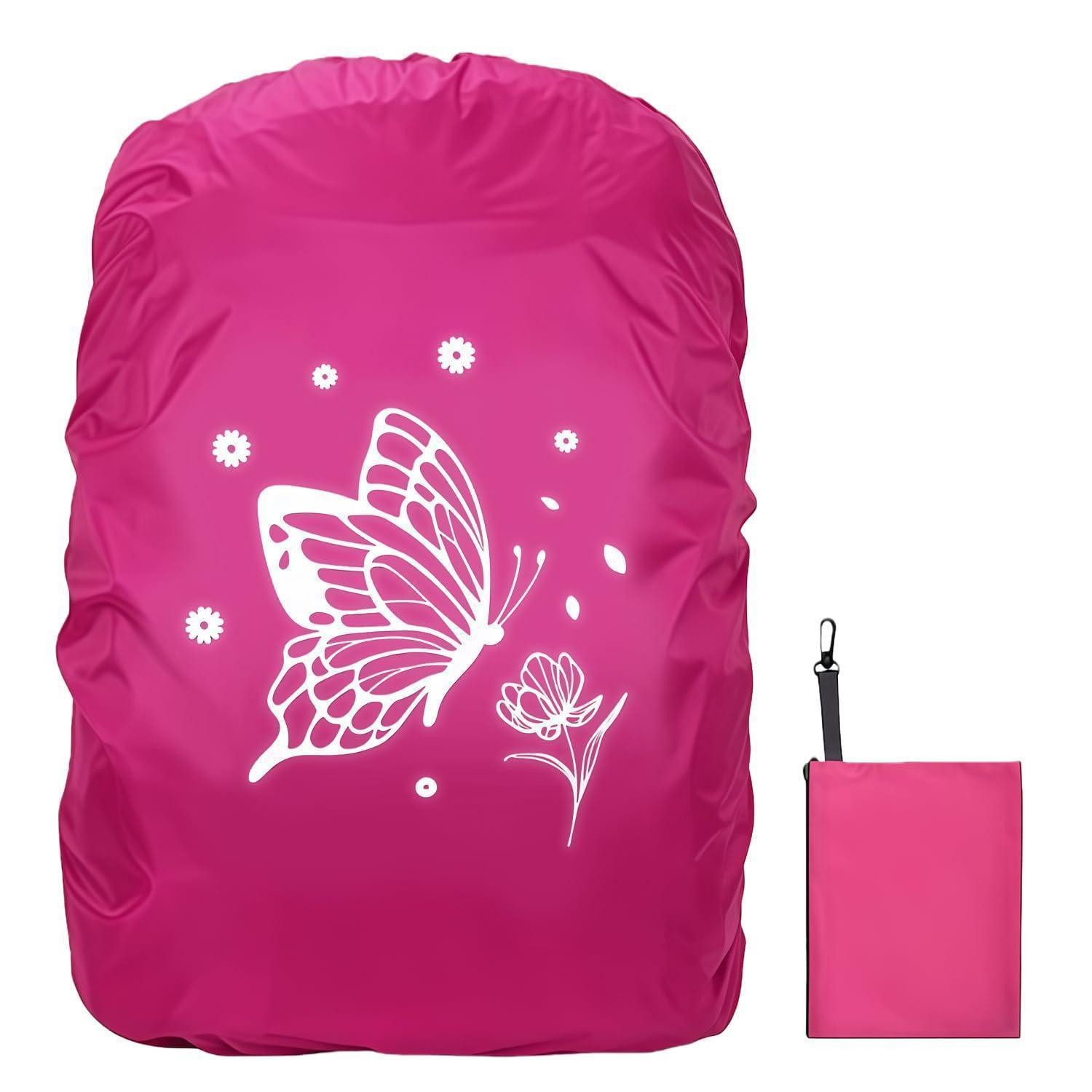 LuxusKollektion Rucksack-Regenschutz Regenschutz Rucksack Kinder 30-40L Rot Reflektierend (1-St)