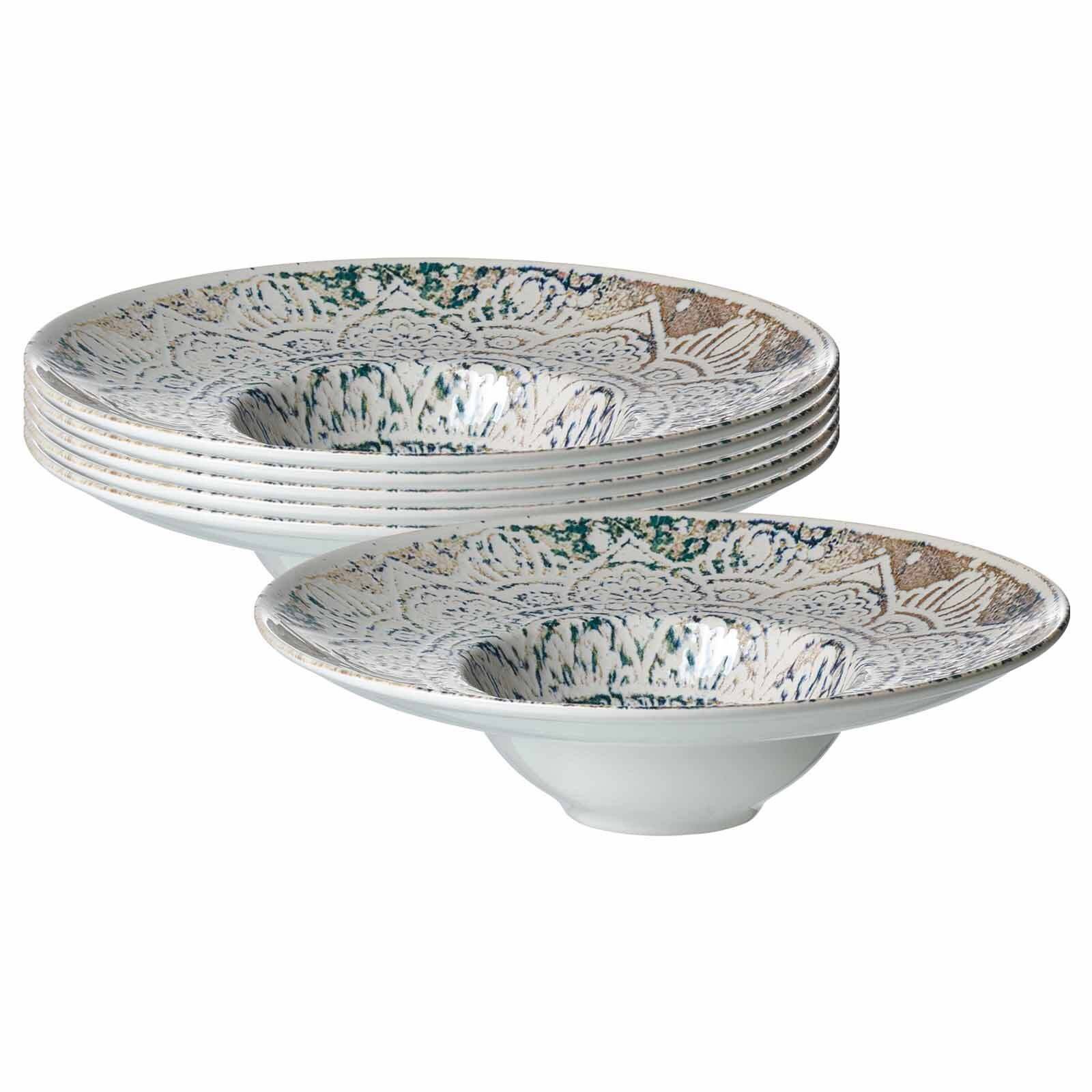 Ritzenhoff & Breker Pastateller Luigi Gourmetteller ø 25 cm 6er Set, (6 St)