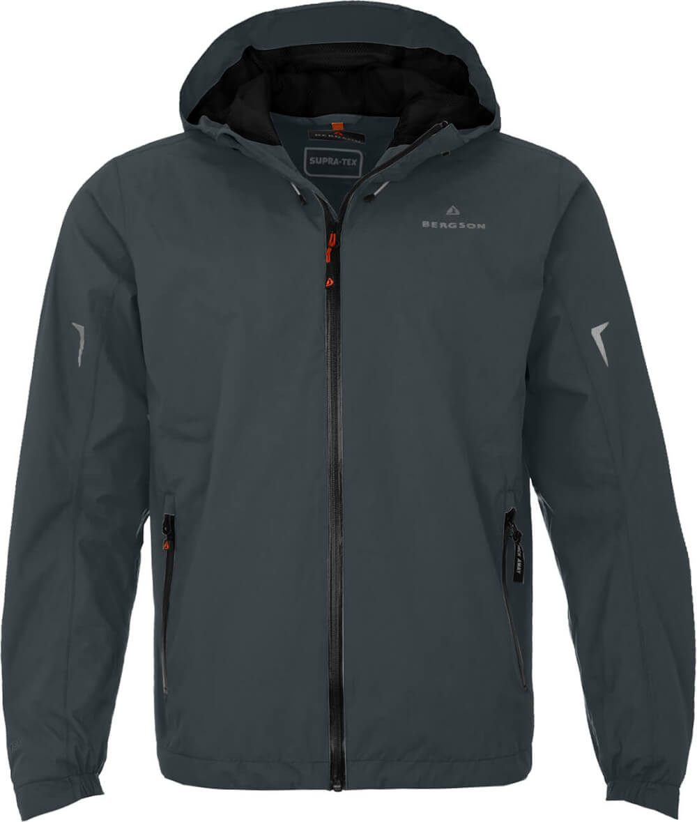 Bergson Regenjacke EGGEN Herren Regenjacke, Netzfutter, 12000 mm Wassersäule, Normalgrößen, du
