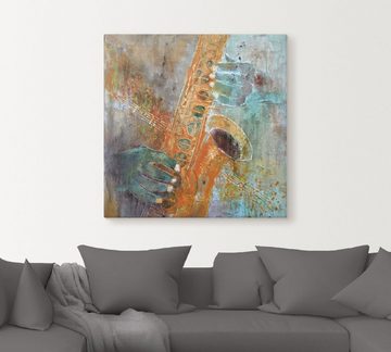Artland Leinwandbild Ein Saxofon, Instrumente (1 St), auf Keilrahmen gespannt