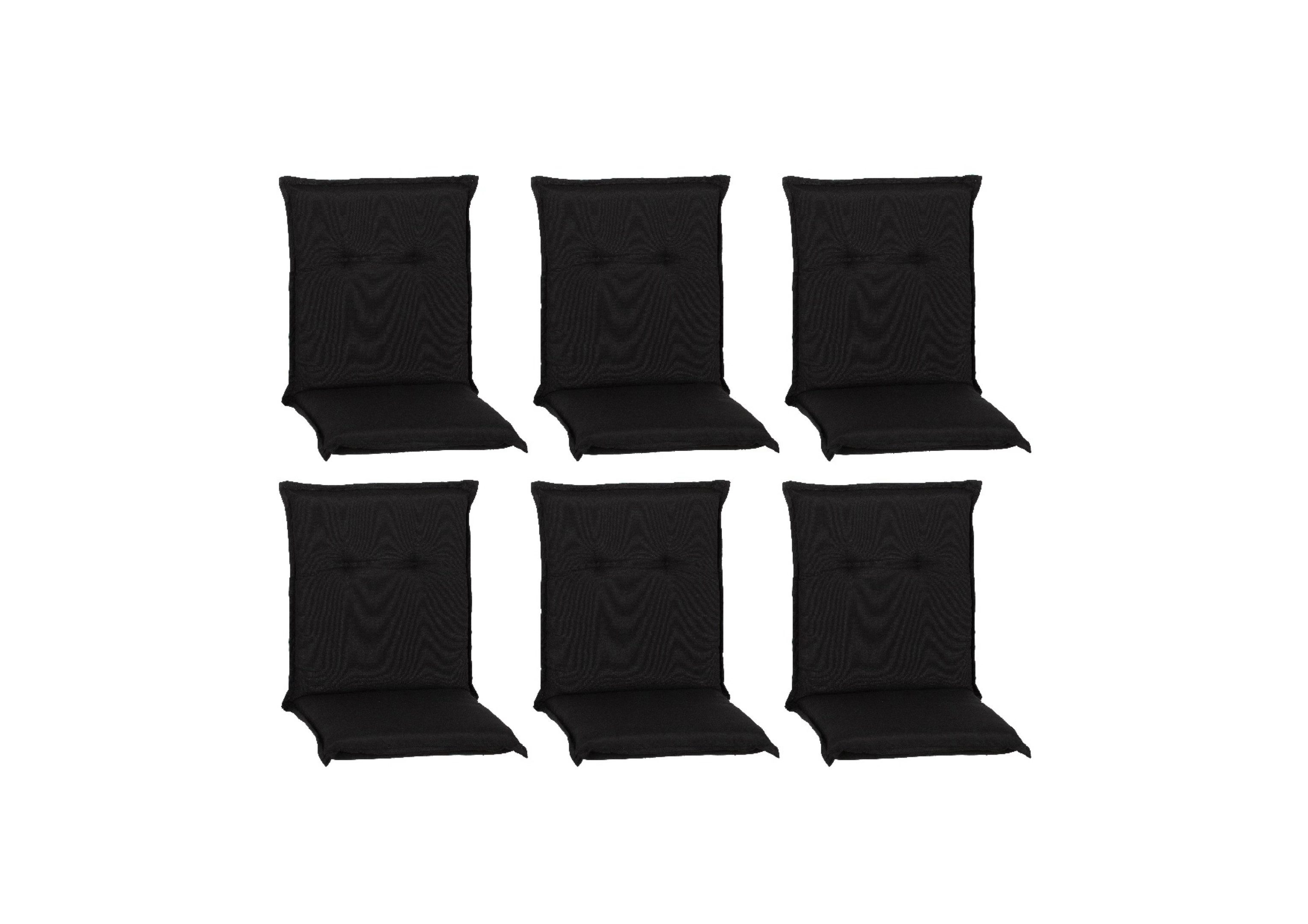 beo Polsterauflage Saumauflage Niedriglehner Turin im Set, (Set), Gartenstuhlauflage, Sitzauflage, Sitzkissen Outdoor, 98x46x8 cm