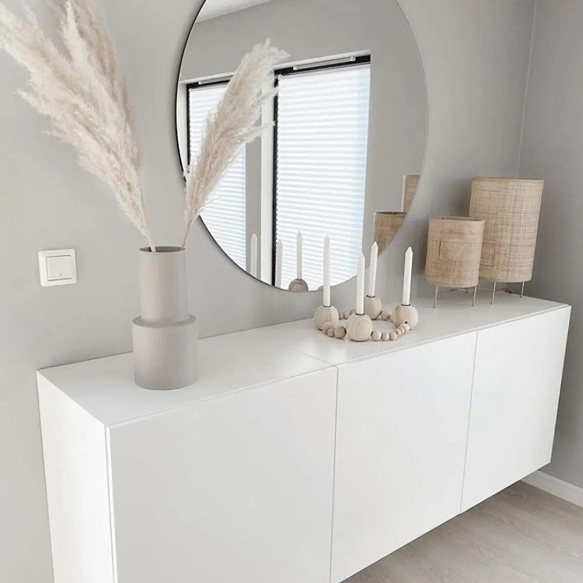 en.casa Spiegel (1-St), Rundes Design 91421426