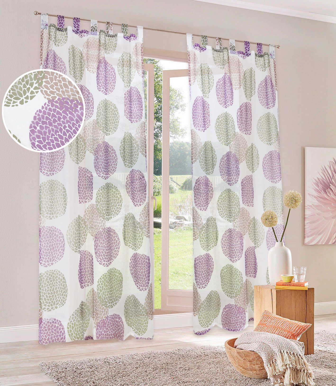 my home Gardine Belem, Schlaufen (1 günstig online kaufen