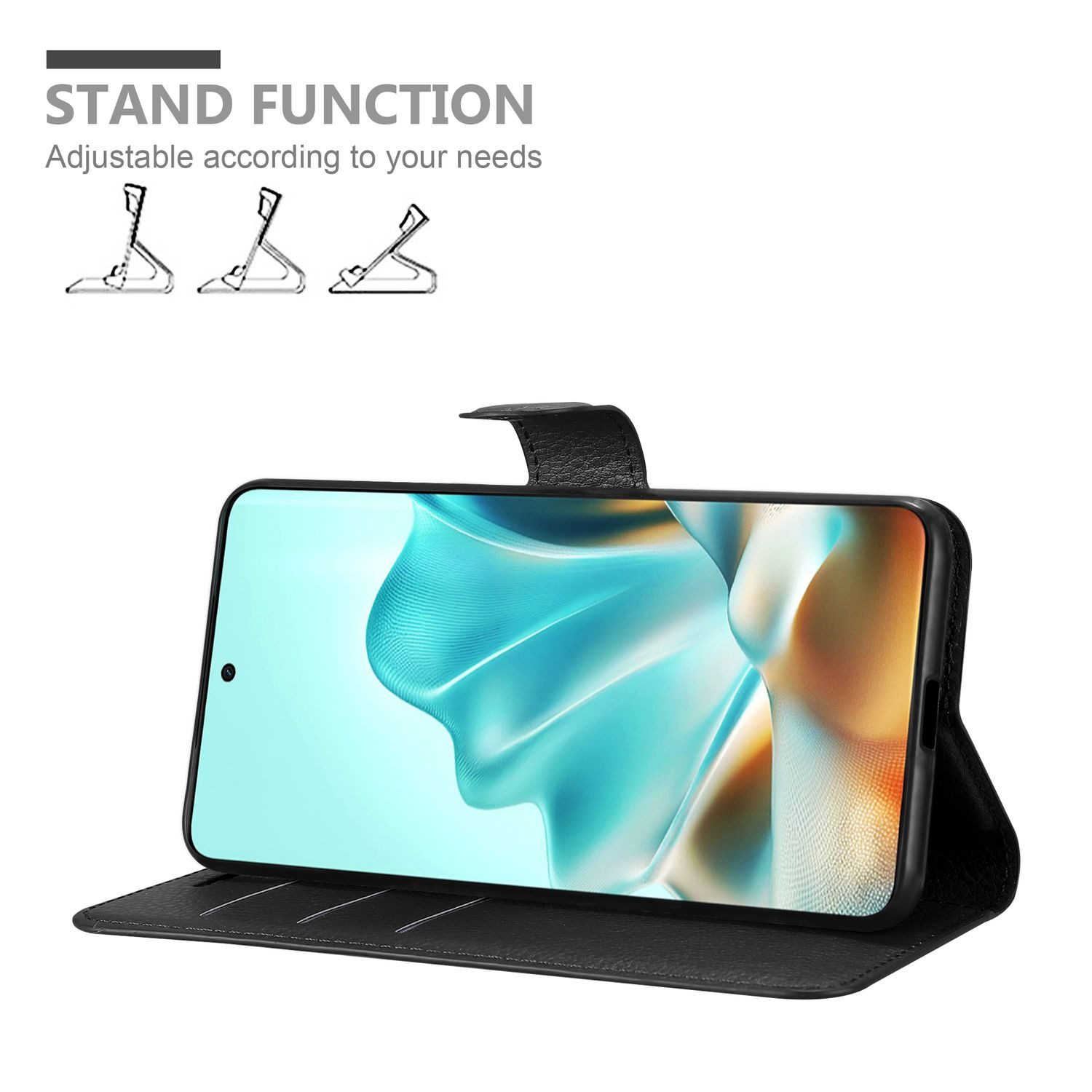 Cadorabo Handyhülle für Motorola Moto Edge 60 Fusion / Edge 60 Hülle Motorola Moto Edge 60 Fusion / Edge 60, Hülle Schutzhülle mit Standfunktion, Kartenfach und Magnetverschluss