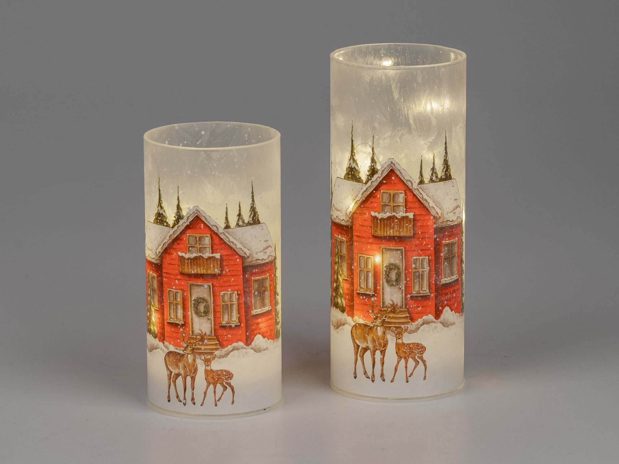 formano Nachttischlampe Weihnachtszeit, Mit Timerfunktion, Mehrfarbig, Moti günstig online kaufen